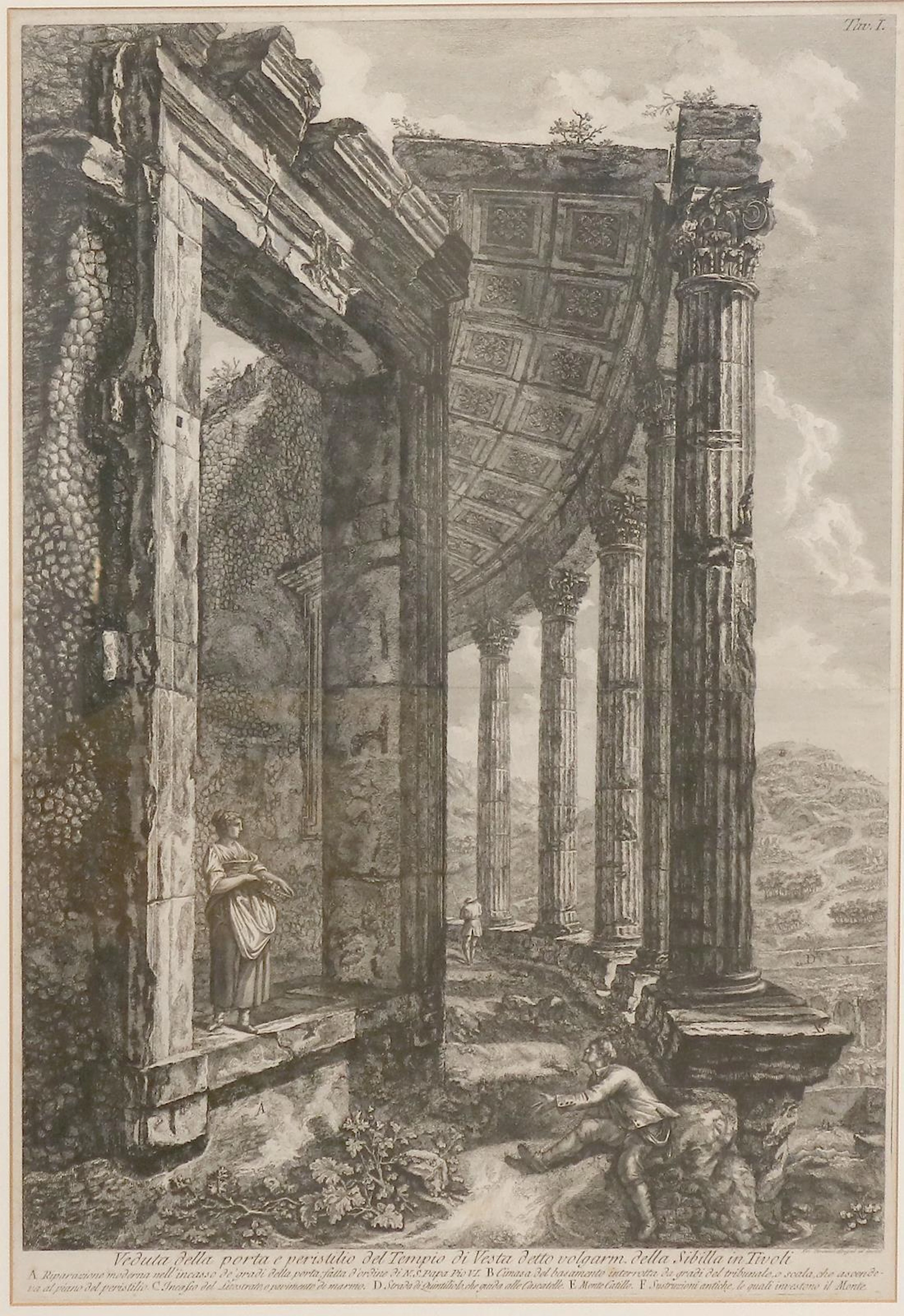Piranesi, Francesco (1756 Rom - Paris 1810). Veduta della porta e