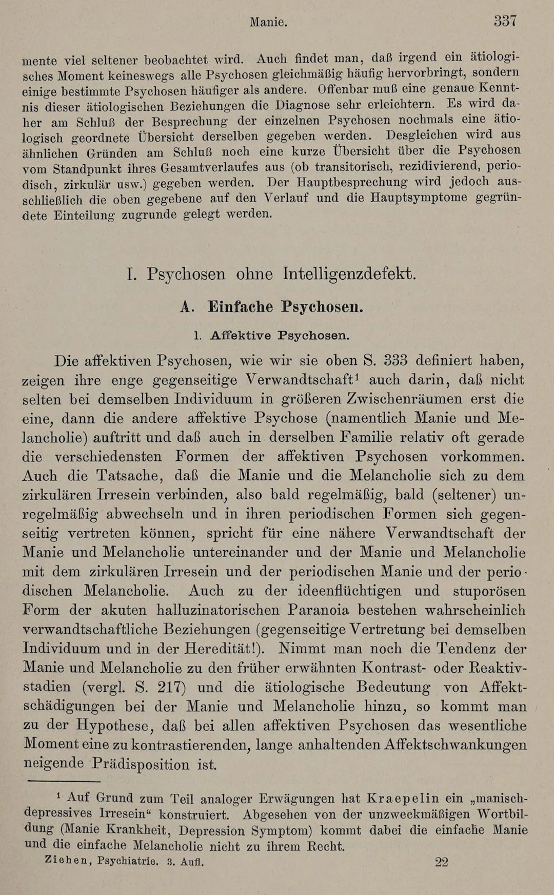 (Ziehen,T. Psychiatrie. 3.