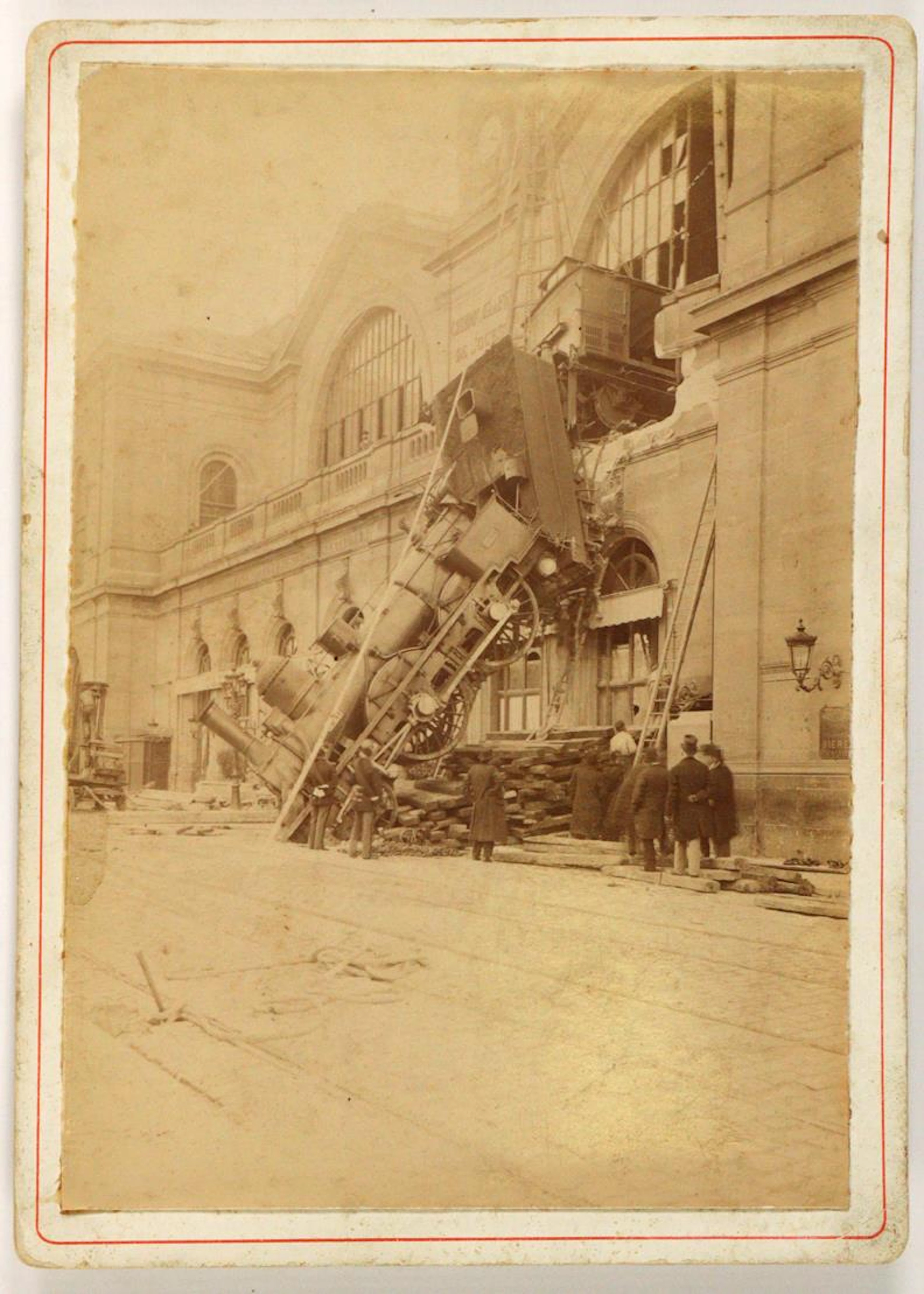Zugunglück. Gare Monparnasse vom 22. Oktober 1895. Unbekannter Photograph.