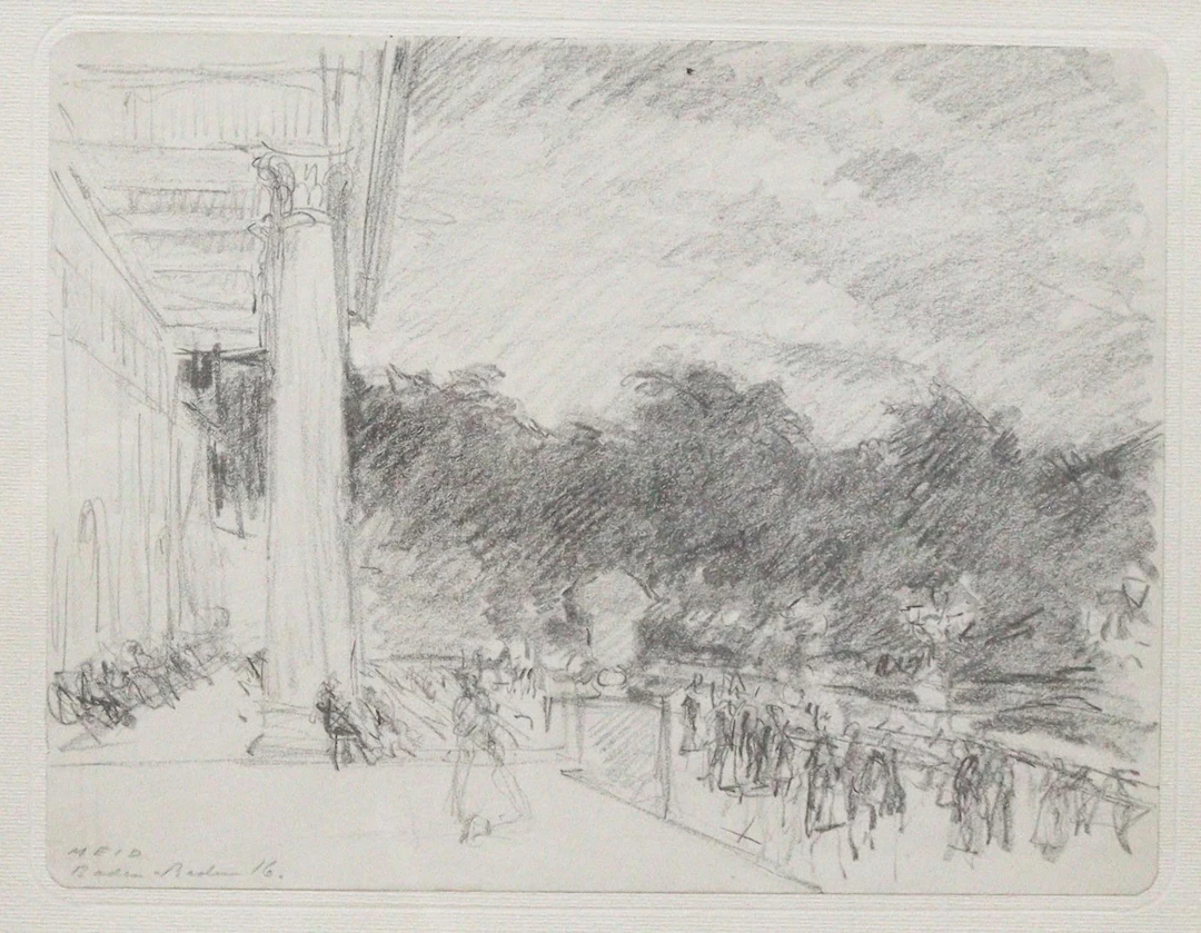 Meid, Hans (1863 Pforzheim - Ludwigsburg 1957). Kurhalle in Baden-Baden.