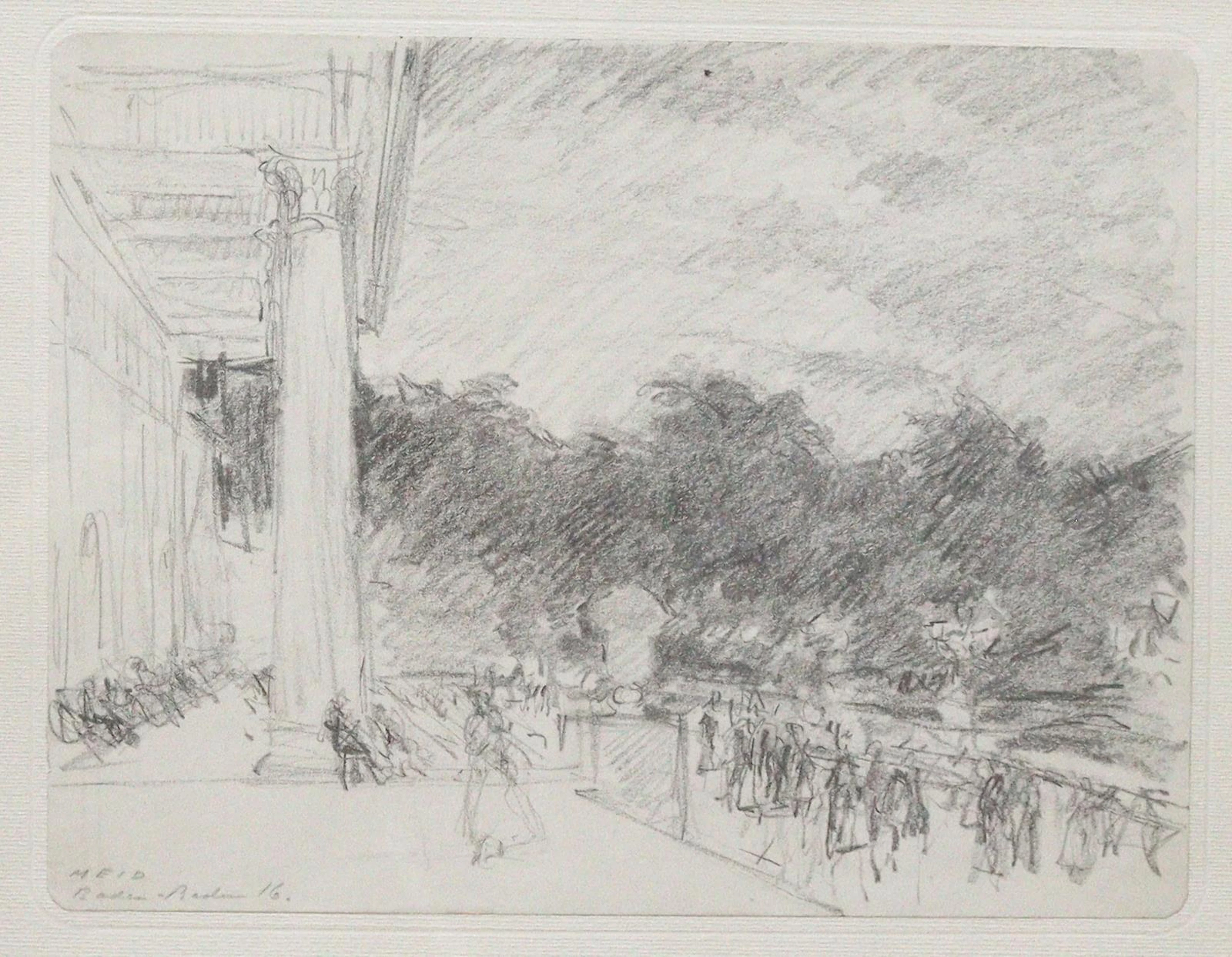 Meid, Hans (1863 Pforzheim - Ludwigsburg 1957). Kurhalle in Baden-Baden.