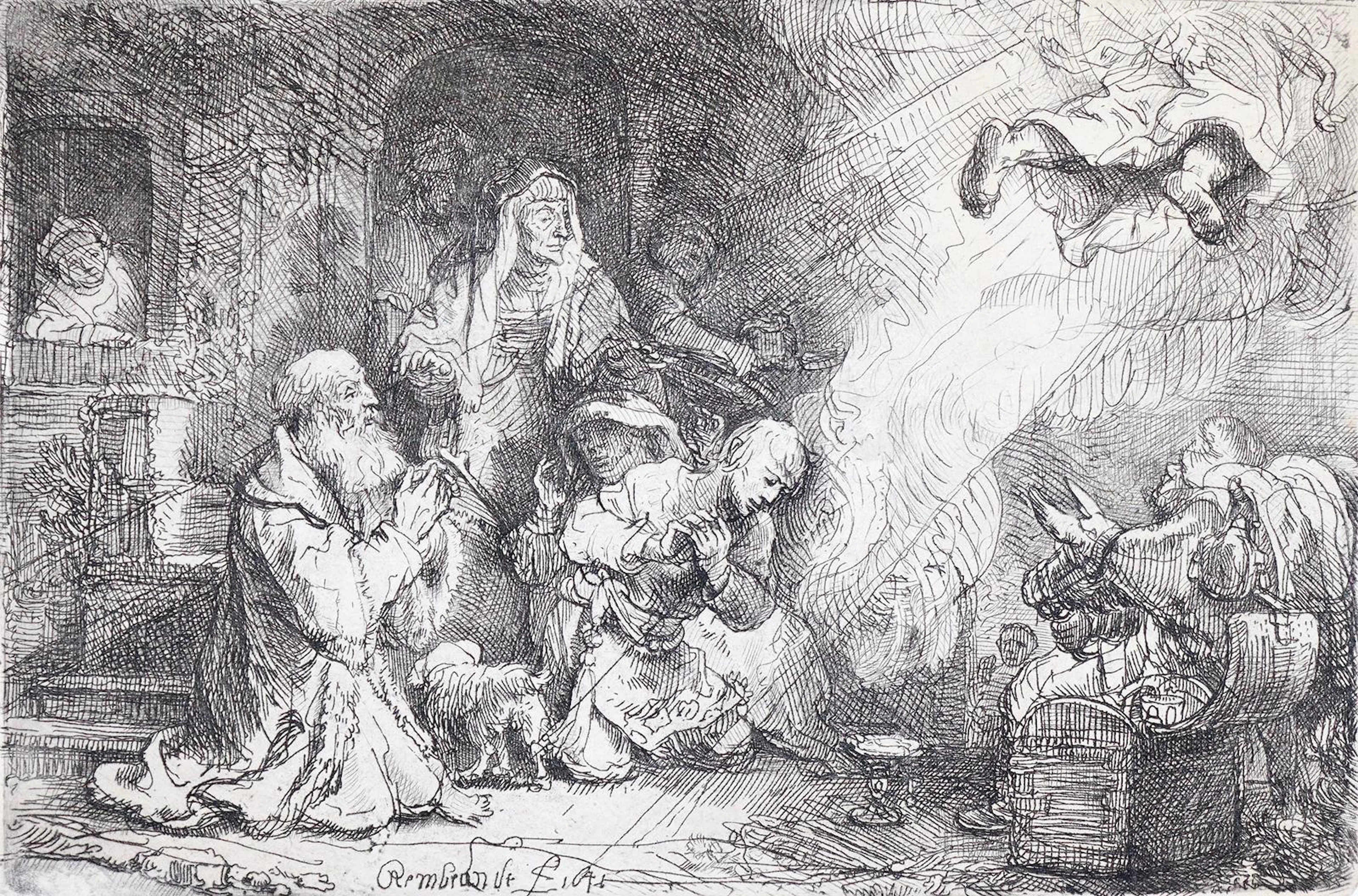 Rembrandt, Harmensz van Rijn (1606 Leiden - Amsterdam 1669). Der Engel