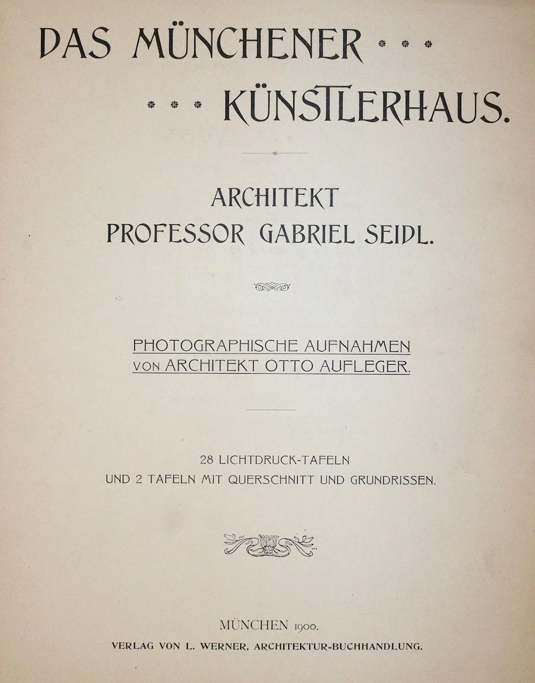 Seidl,G. Das Münchener Künstlerhaus. Mchn.