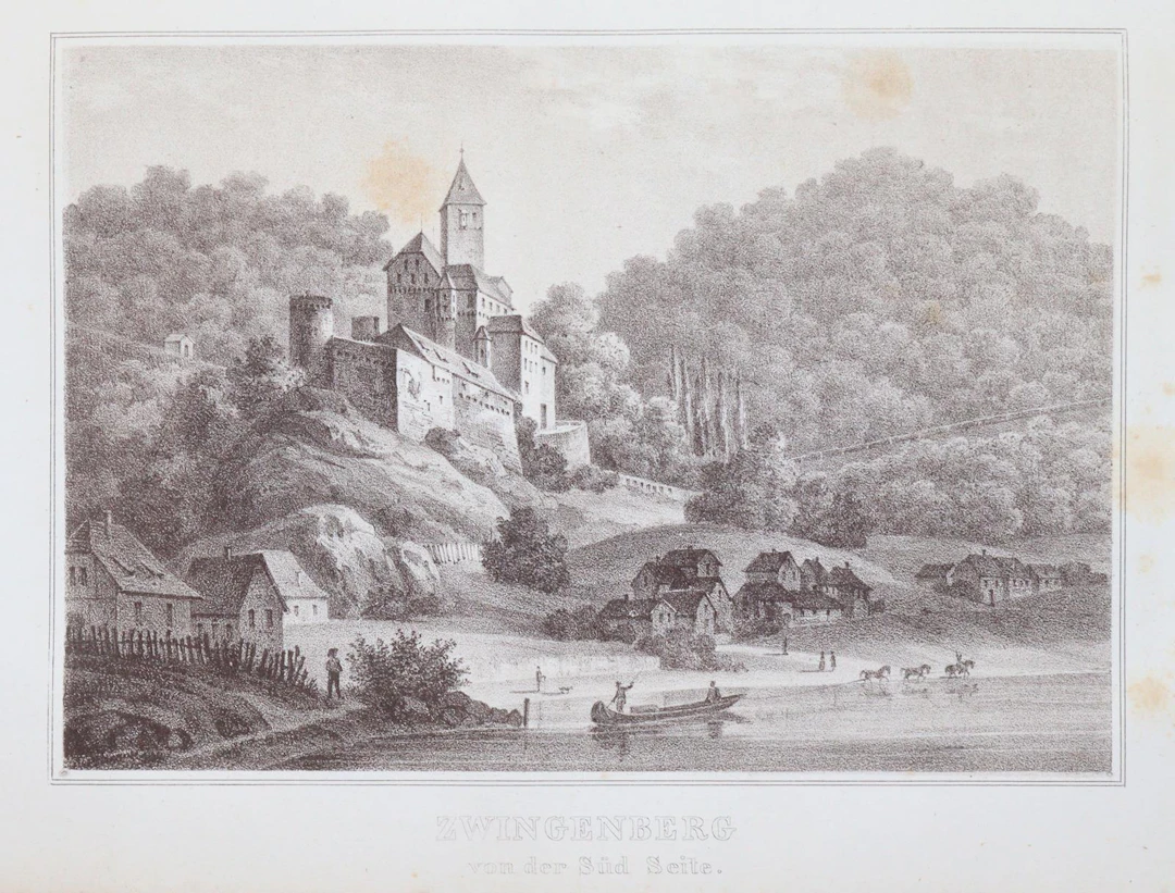 (Krieg von Hochfelden,G.H.). Die Veste Zwingenberg am Neckar. Ihre