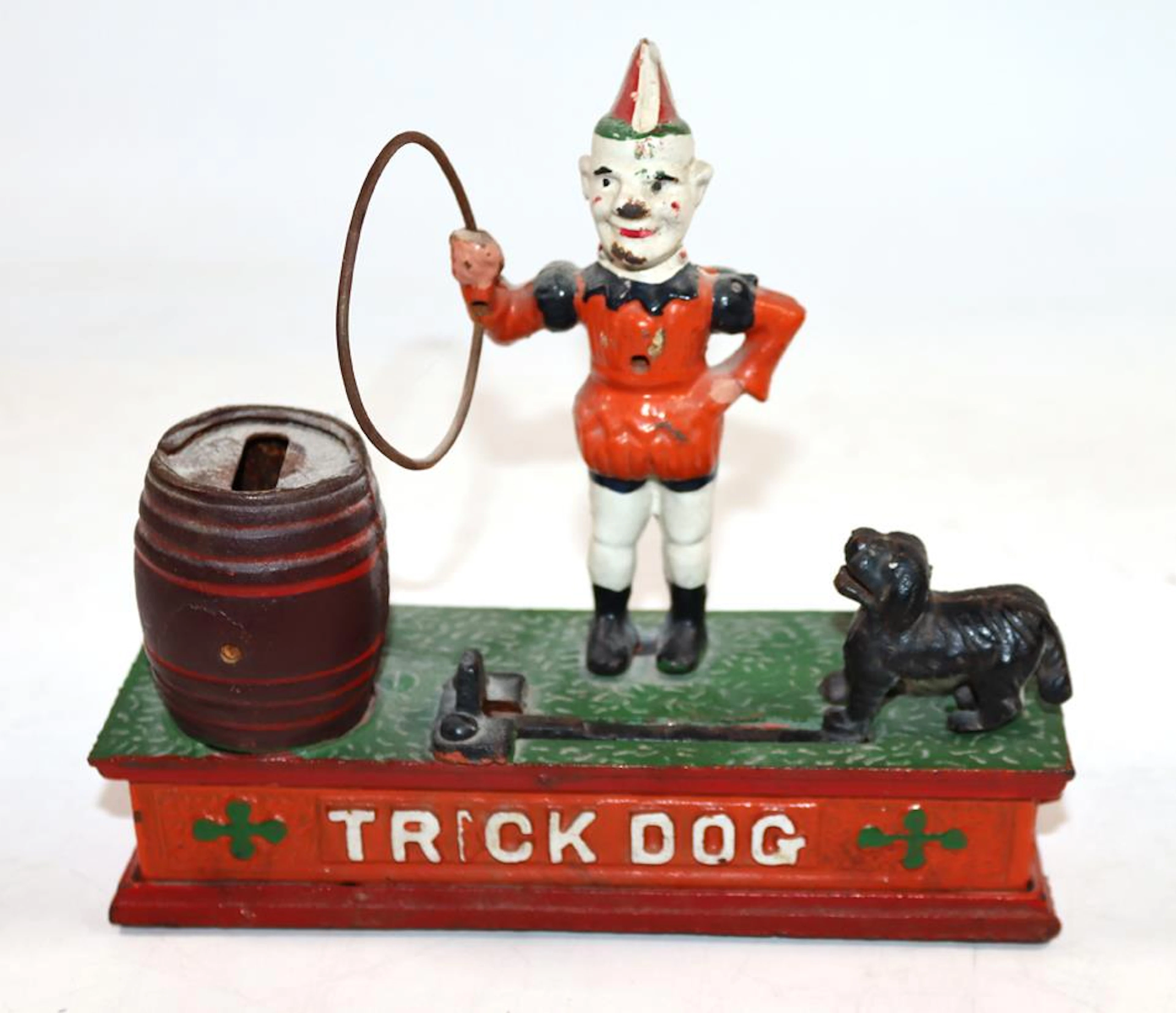 Spardose. Trick Dog. Mechanische Spardose: Metall