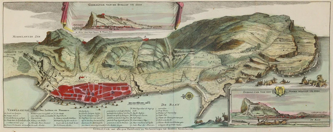 Gibraltar met alle zyne Fortificatien en Verbeeteringen