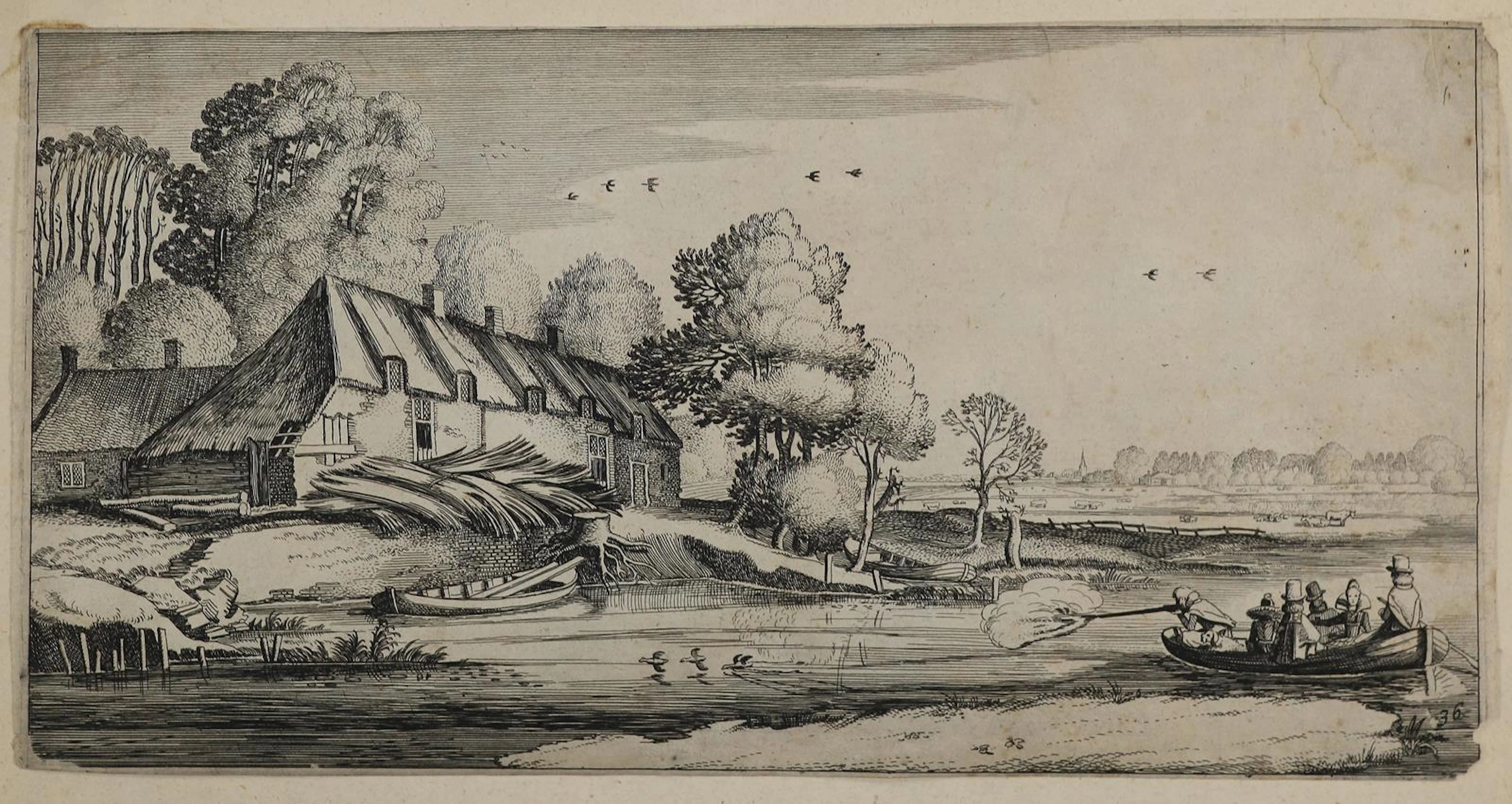 Velde, Jan van de (1593 Rotterdam - Enkhuizen 1641). Entenjagd auf