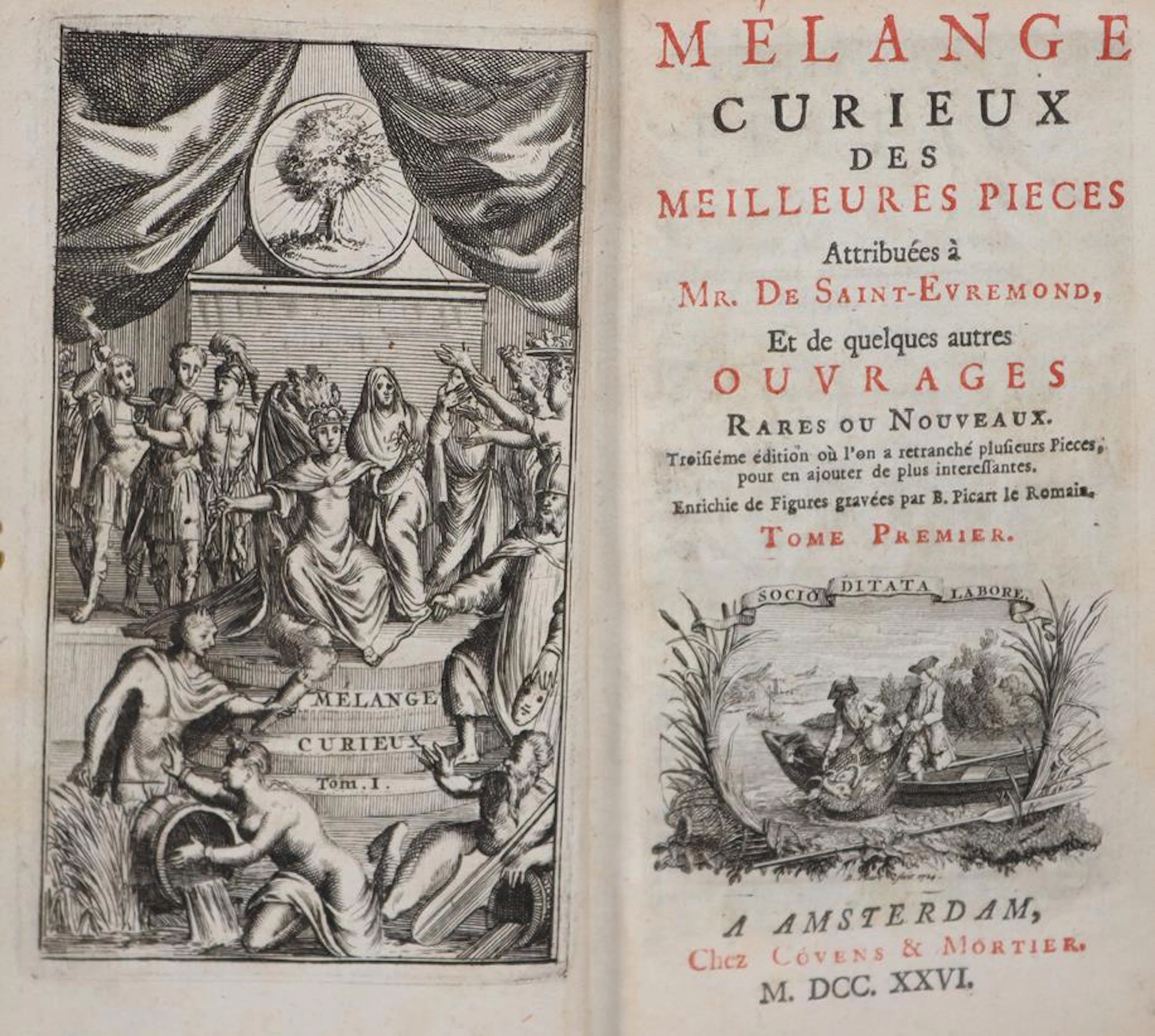 Saint-Evremond,(C.M.de). Melange curieux des meilleures pieces. 2