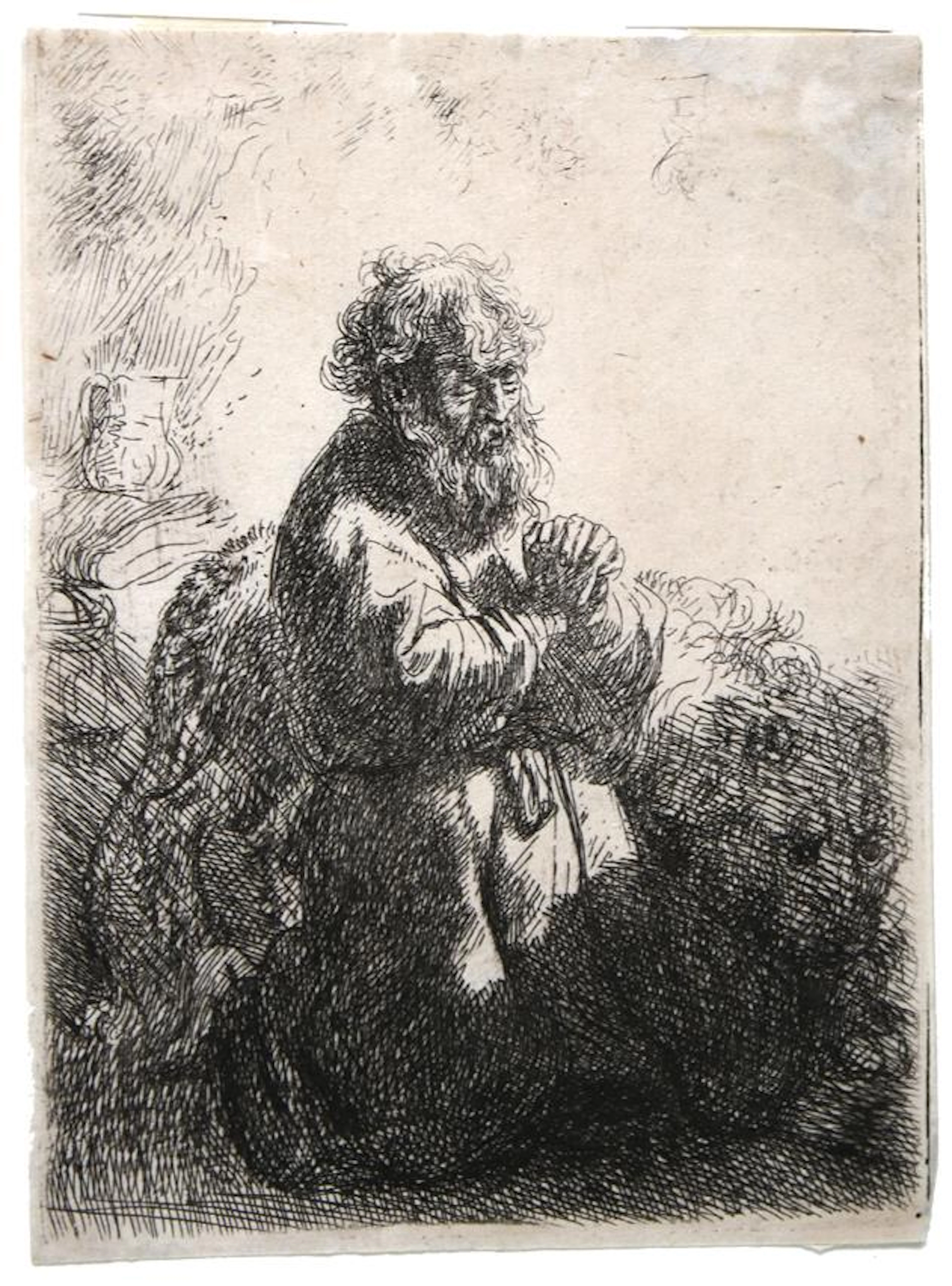 Rembrandt, Harmensz van Rijn (1606 Leiden - Amsterdam 1669). Der heilige