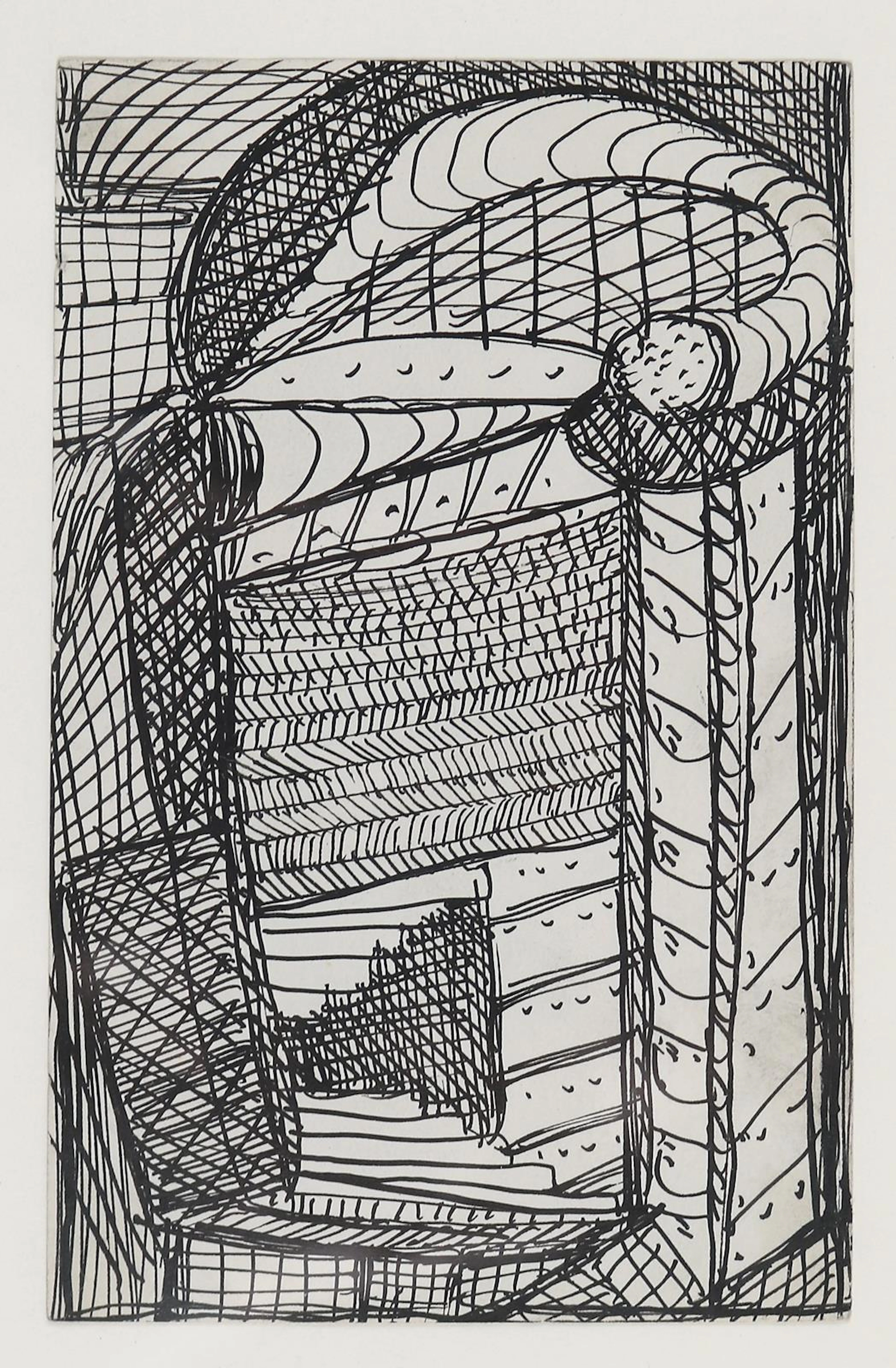Gill, Madge (1882 Walthamstow - East Ham 1961). 4 Tuschzeichnungen
