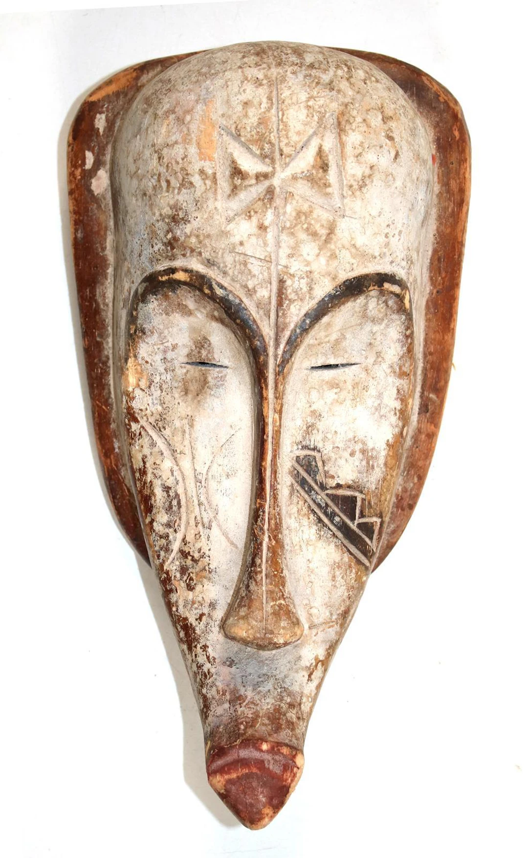Maske der Fang Gabun. Längliche
