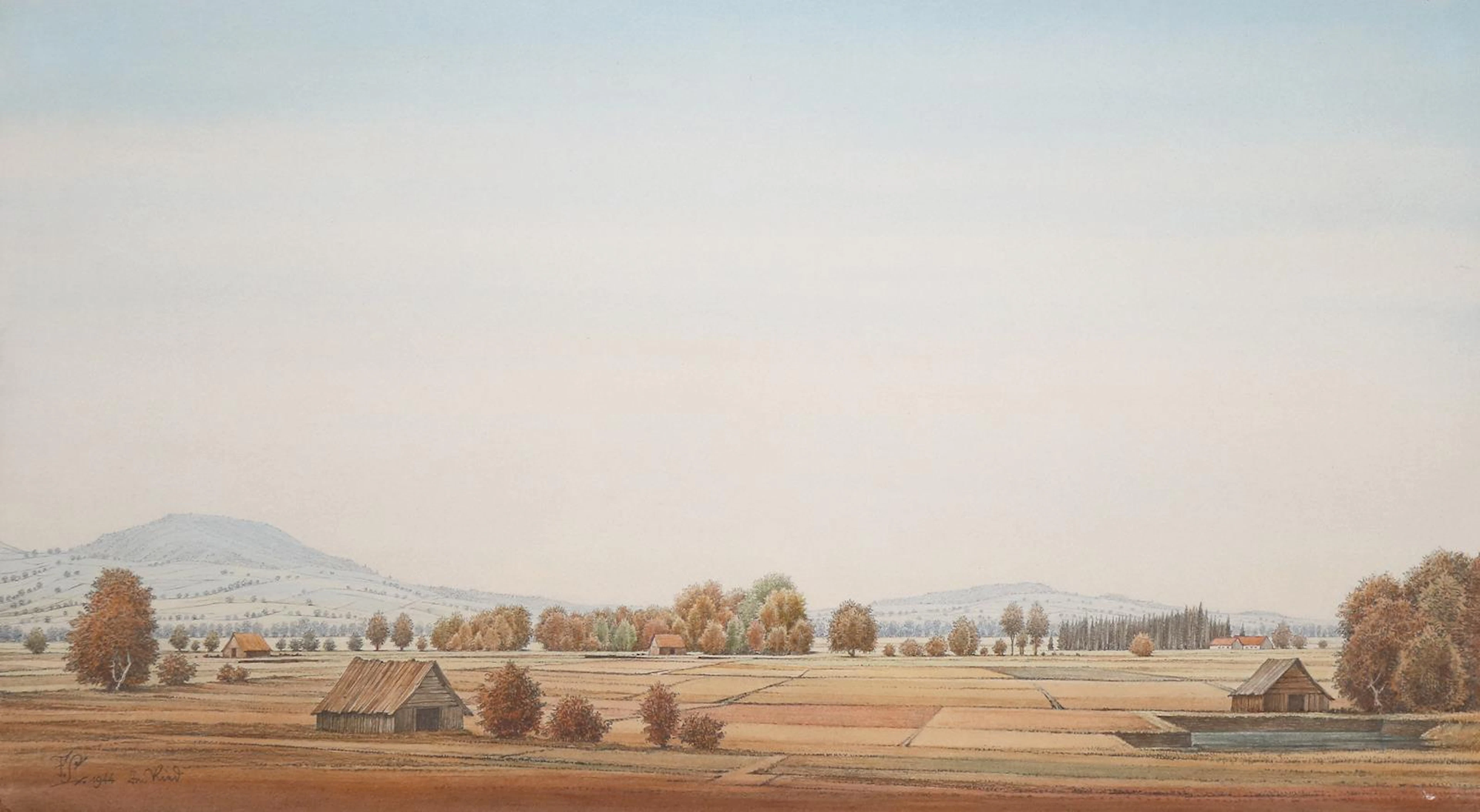 Lenk, Frank (1898 Langenbernsdorf - Schwäbisch-Hall 1968). Im Ried.