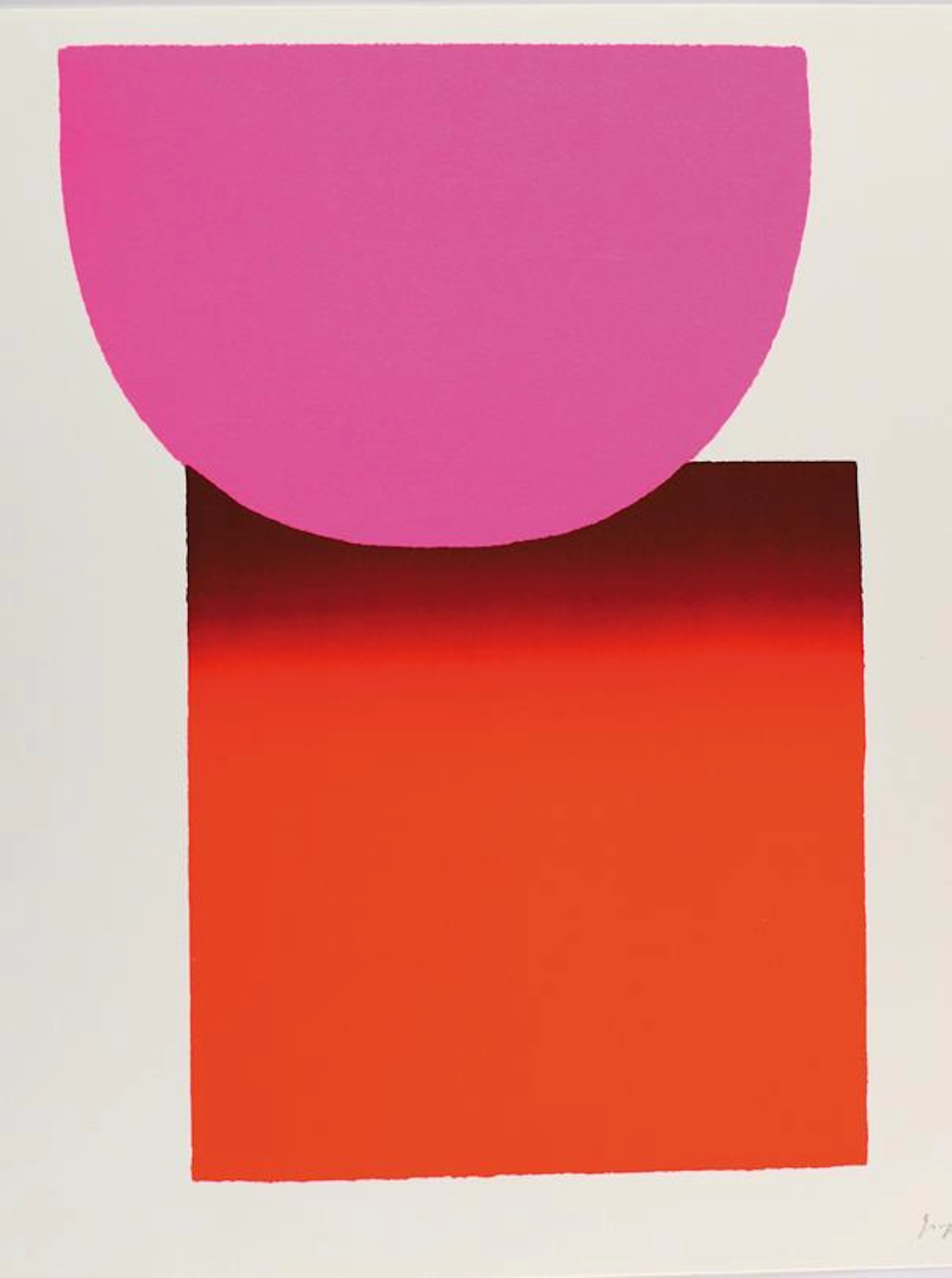 Geiger, Rupprecht (1908 München 2009). Pink zu Rot Farbserigraphie
