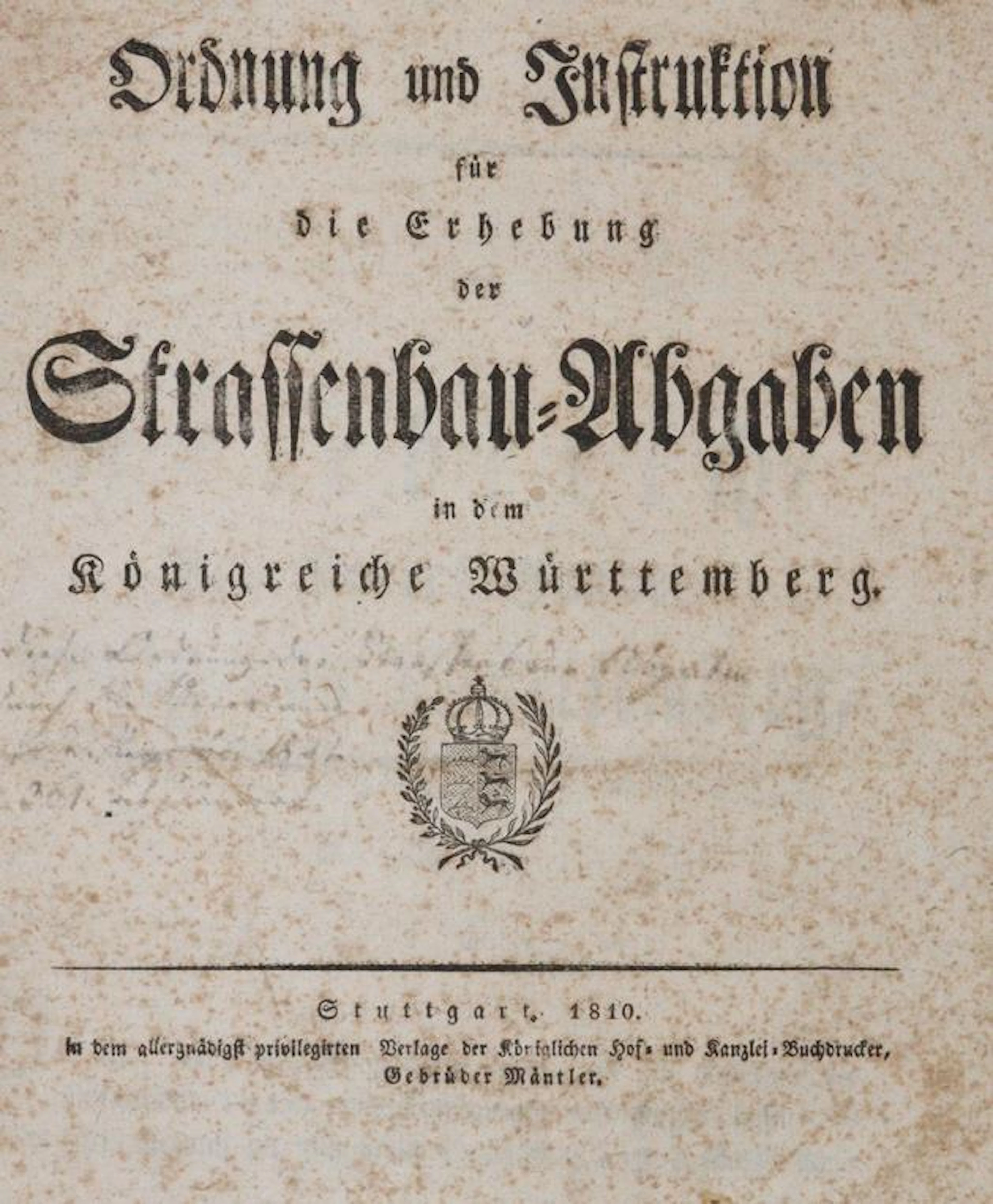 Sammlung von 5 Verordnungen