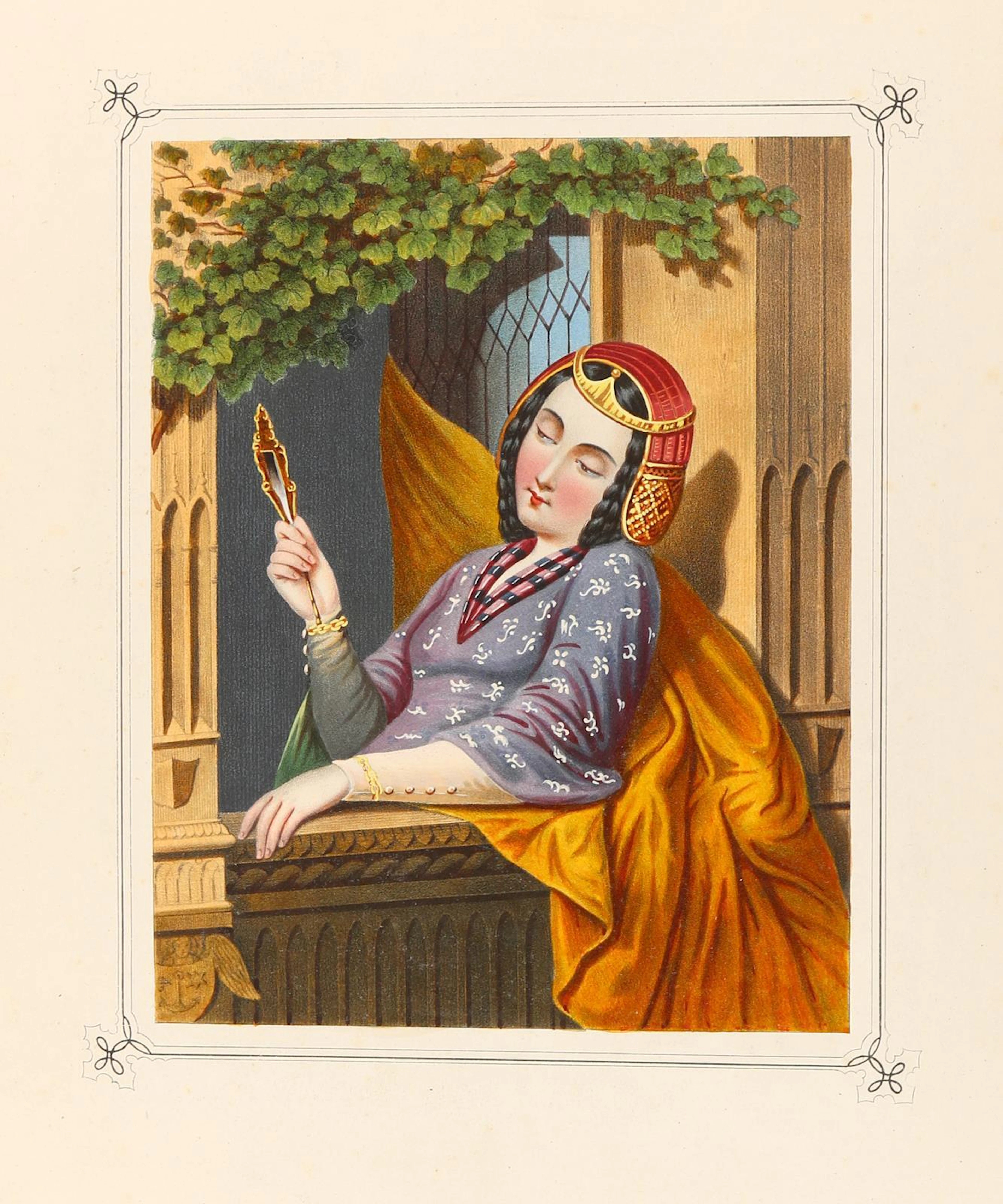 Burgfräulein u. Prinzessinnen. 5 Potraits historischer Adelsdamen.