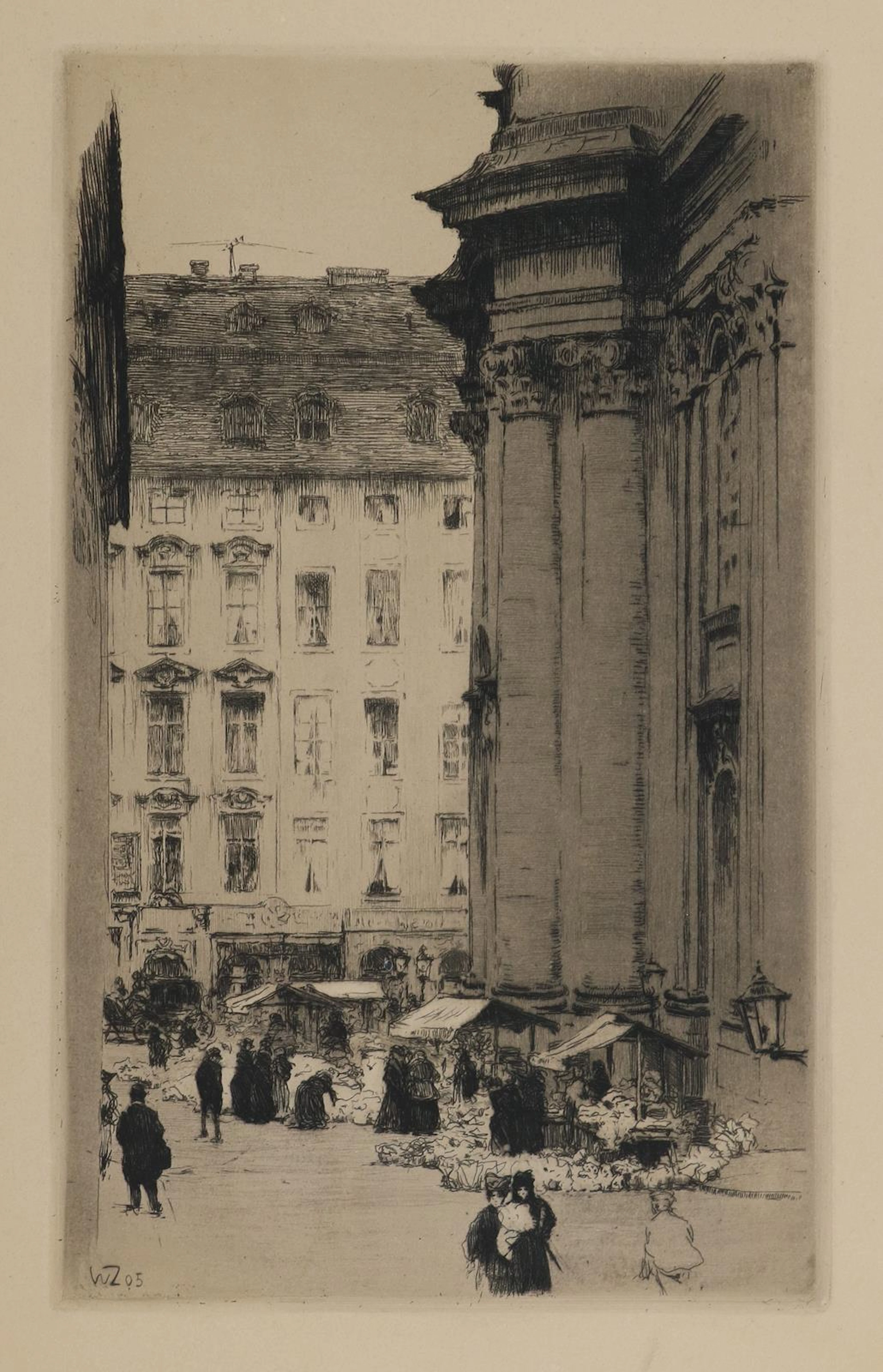Zeising, Walter Ernst (1876 Leipzig 1933). Leipziger Marktplatz mit