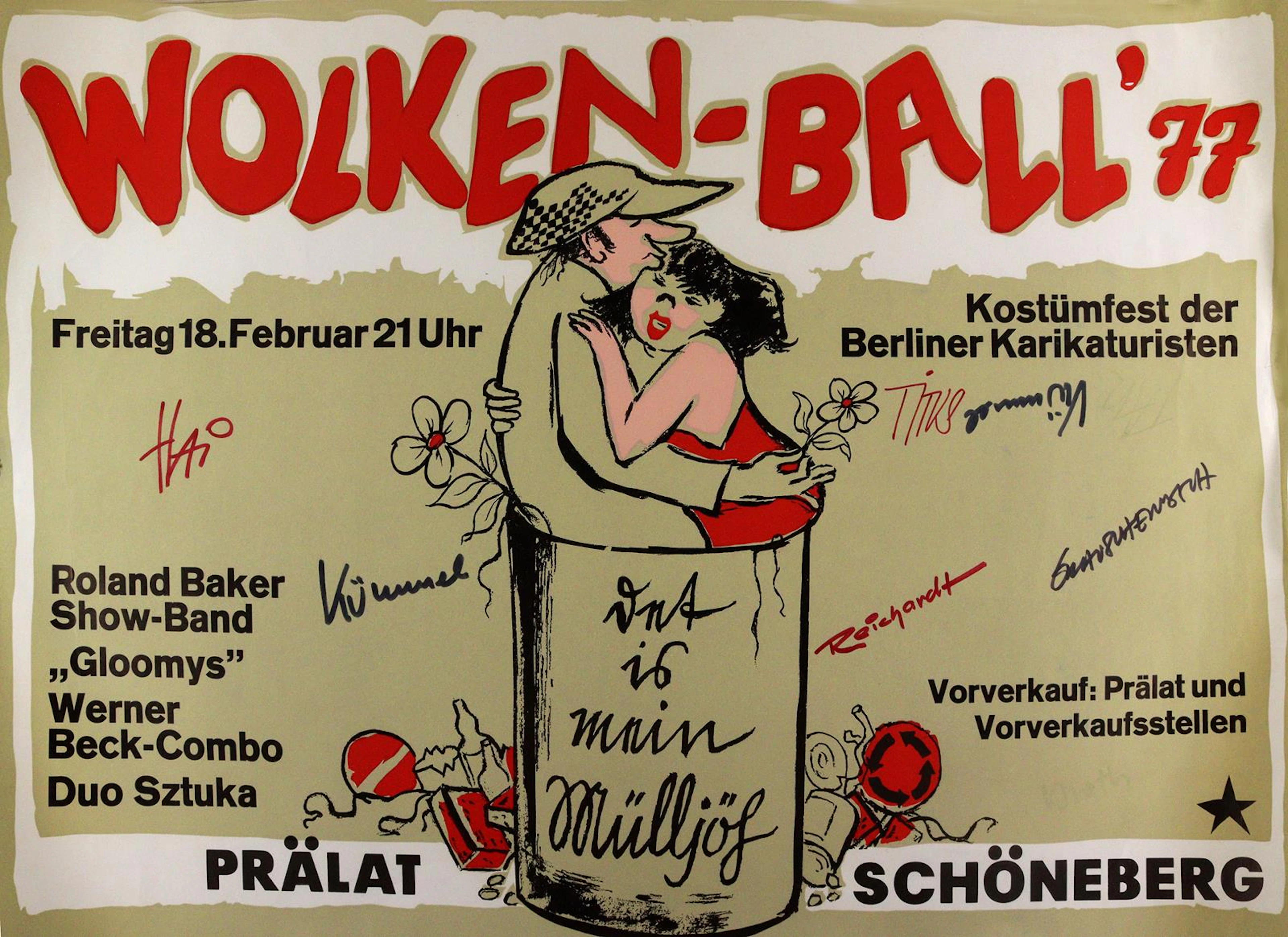 Plakate. 10 tls. sign. Plakate. U.a. von A.R. Peck zur Aktion für