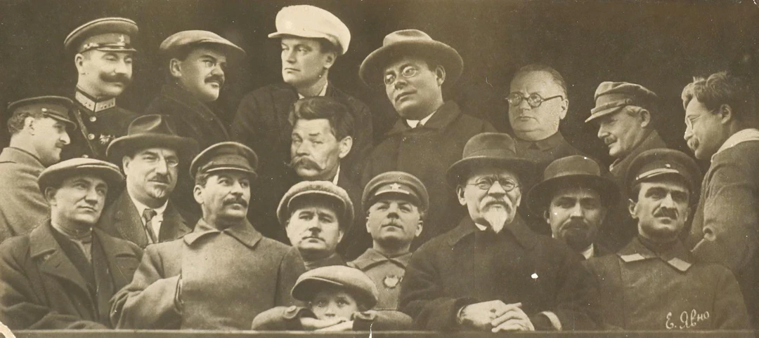 Yavno, Evgueni Ionovich (1894 - 1971). Führer der UdSSR. Fotomontage.