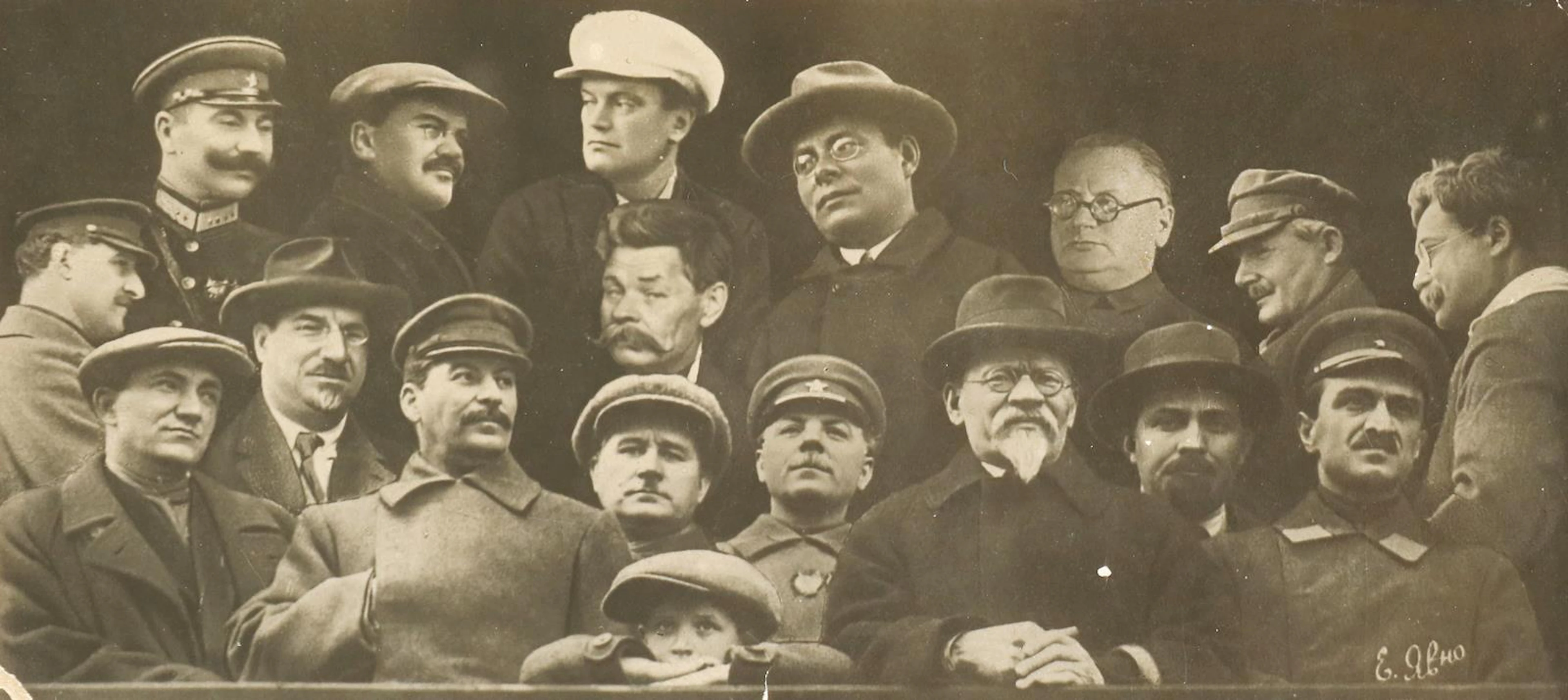 Yavno, Evgueni Ionovich (1894 - 1971). Führer der UdSSR. Fotomontage.