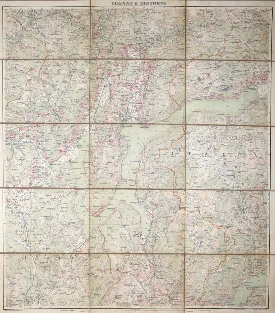 Sammlung von 81 Faltkarten