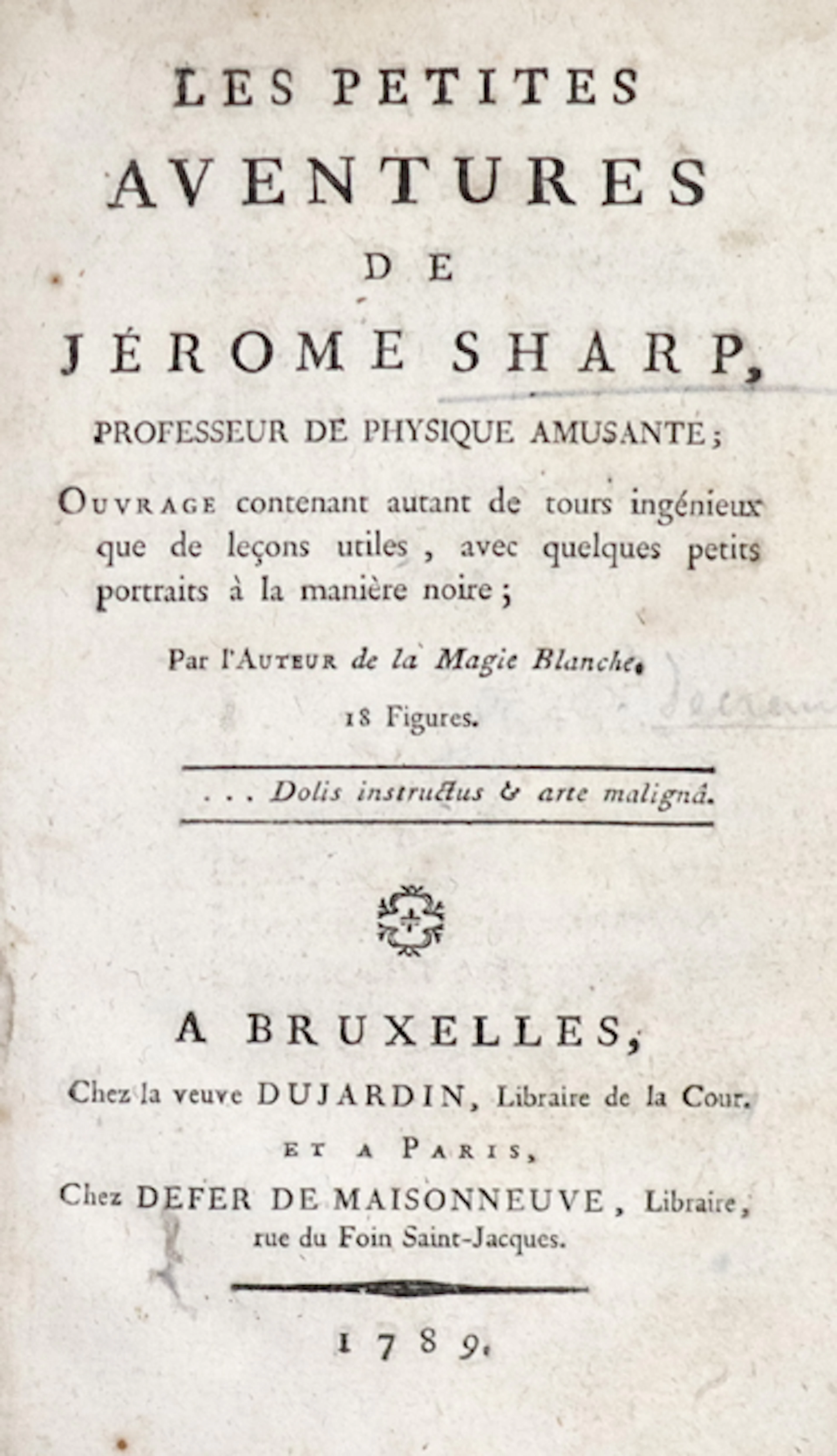 (Decremps,H.). Les petites aventures de Jerome Sharp