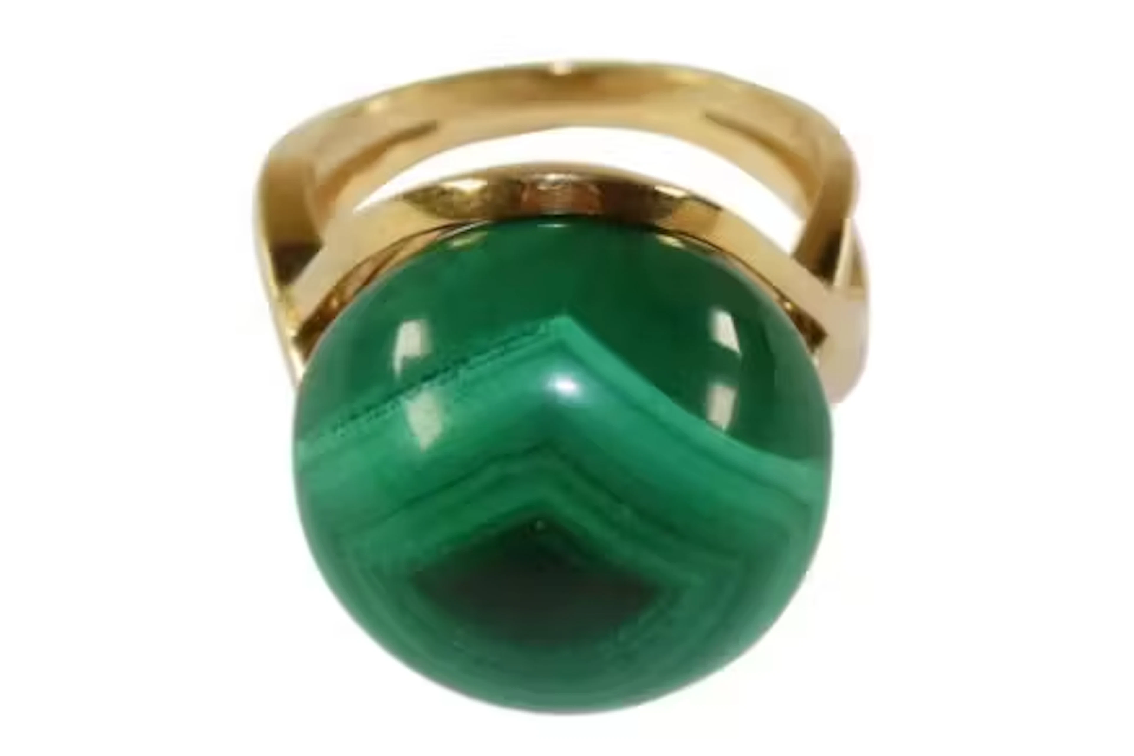 Malachitring 750 GG.
