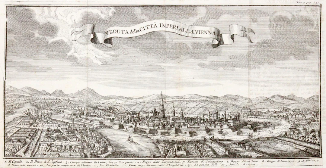 Salmon, Thomas (1679 Meppershall - London 1767). 9 Kupferstiche. Ansichten