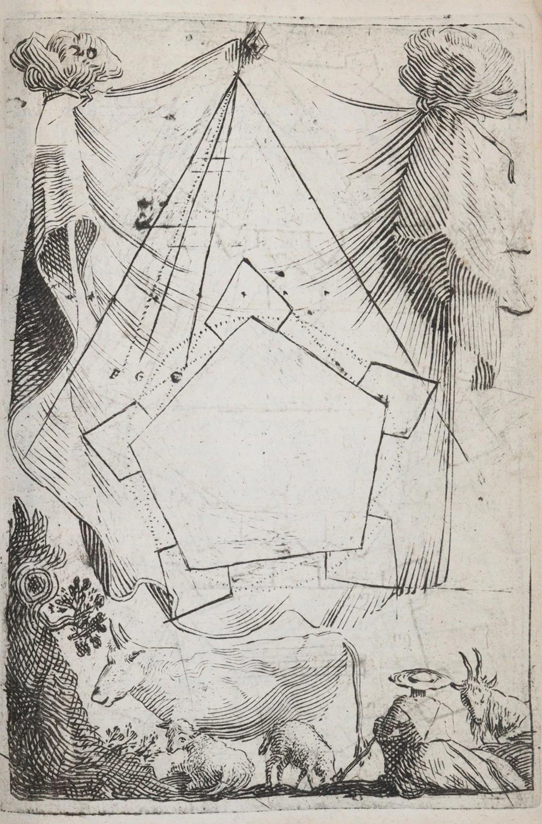 Fortification, De la (Kopftitel). Unkompl. franz. Werk (ohne Titelbl.)