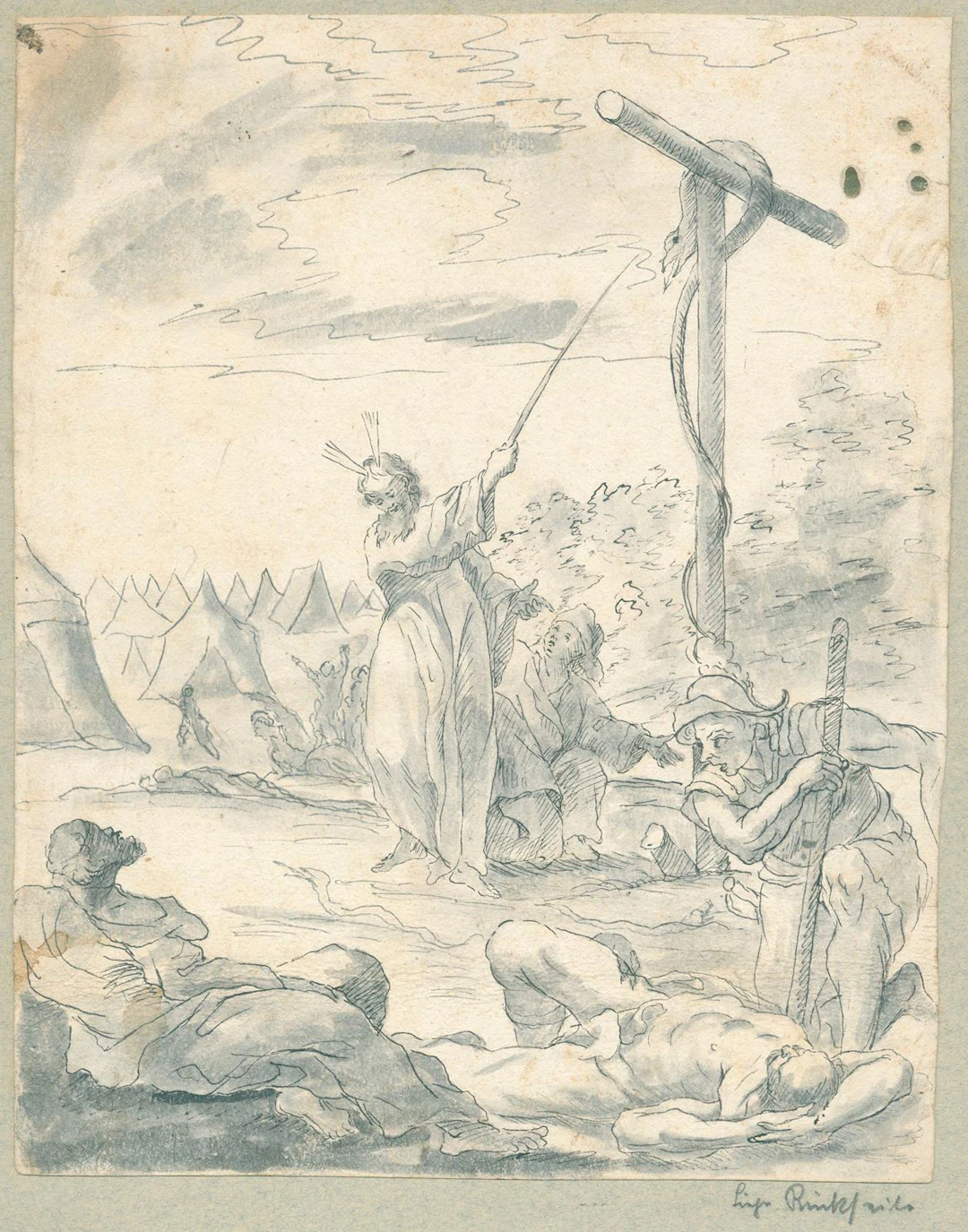 Troger, Paul (1698 Zell b. Welsberg - Wien 1777) zugeschrieben. Moses