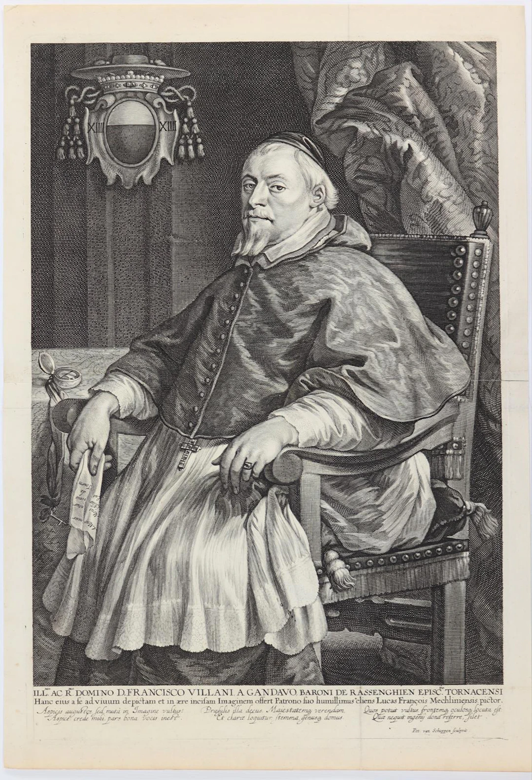 Schuppen, Pieter van (1627 Antwerpen - Paris 1702). Bildnis des Francisco