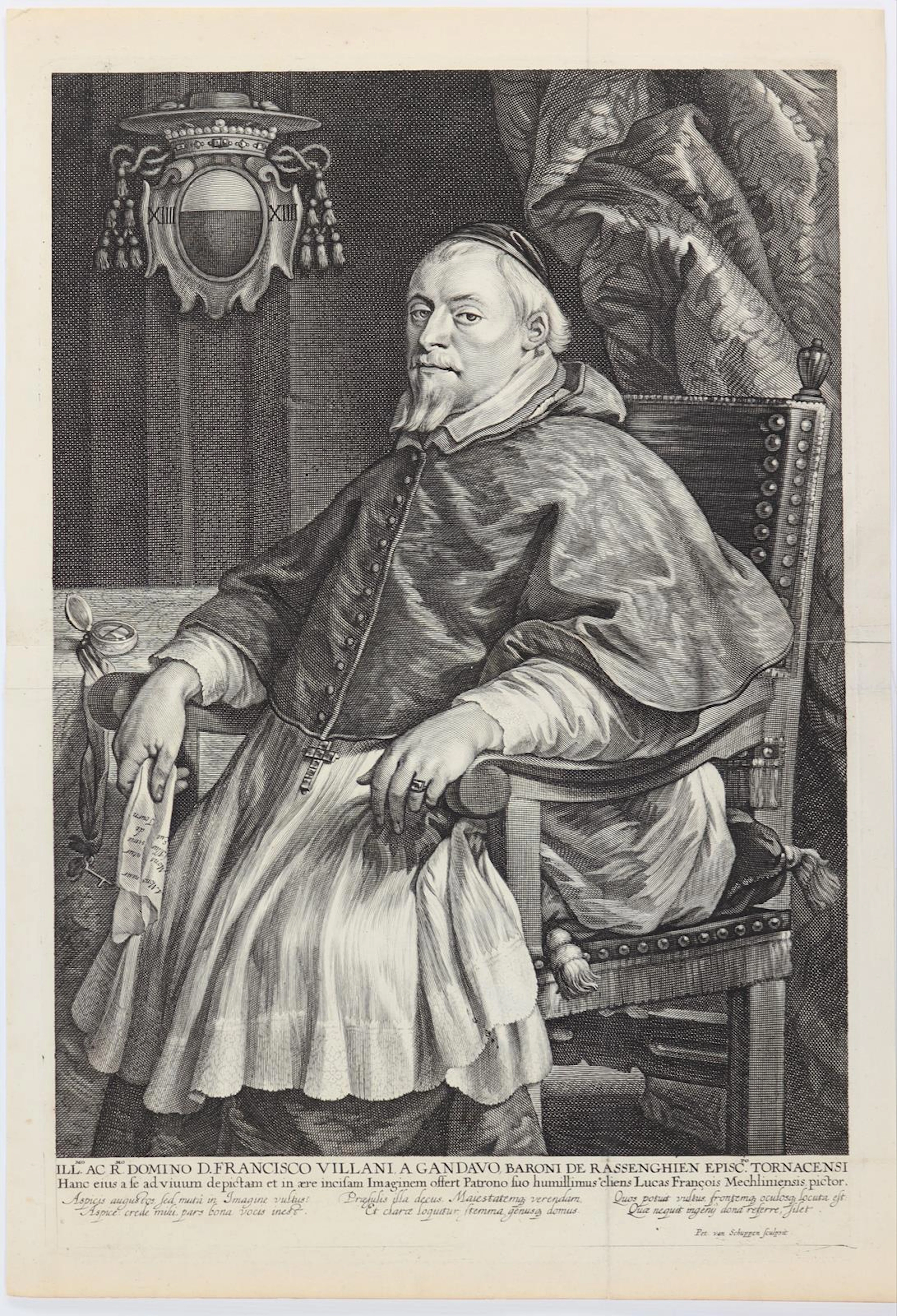 Schuppen, Pieter van (1627 Antwerpen - Paris 1702). Bildnis des Francisco