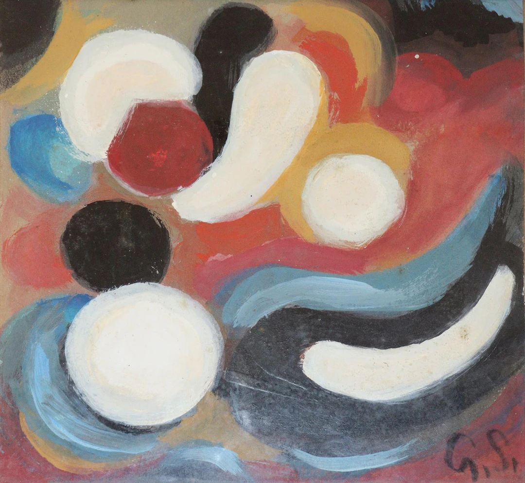 Schleicher, Gustav (1887 Stuttgart 1973). Lichterscheinung. Öl auf