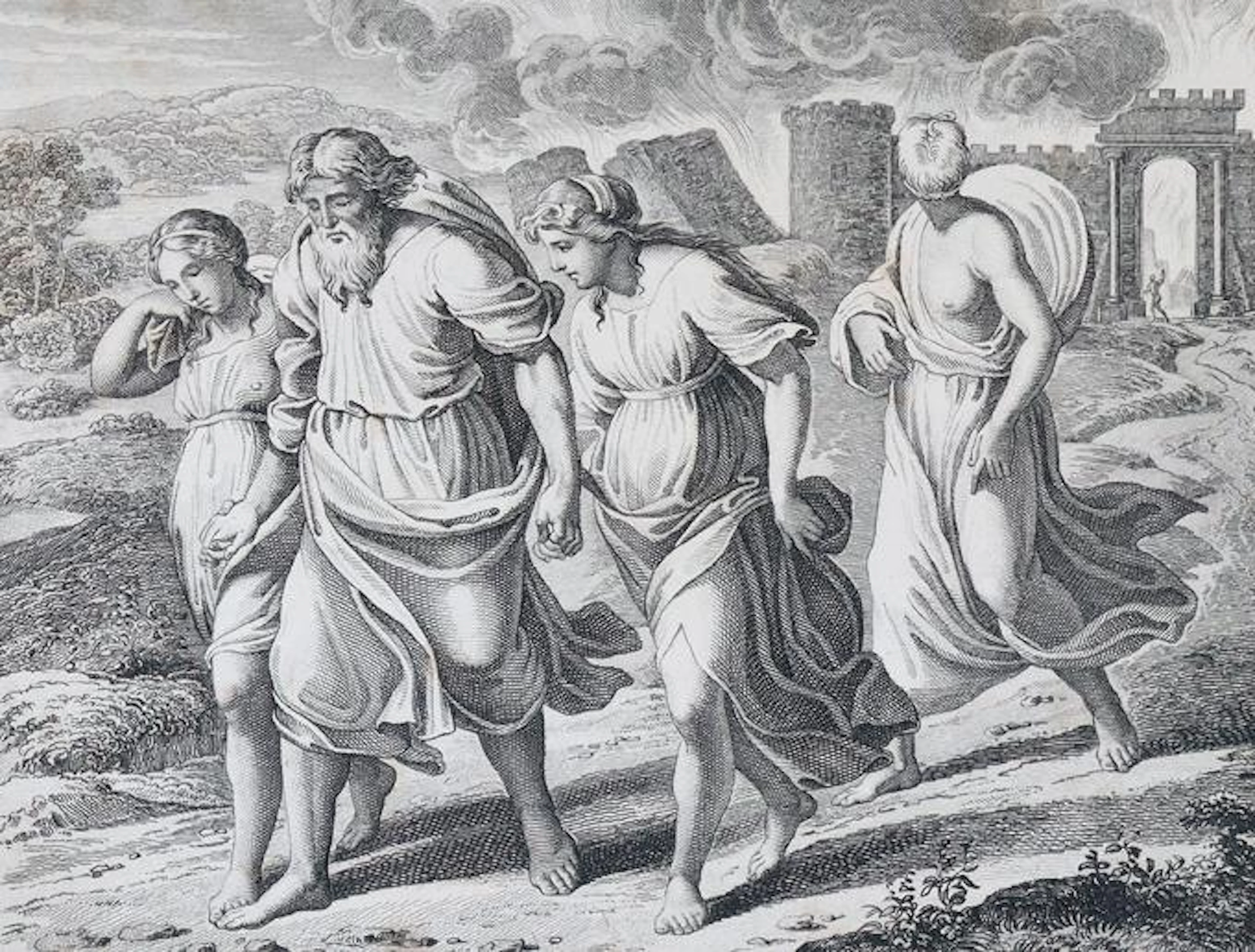Kandler, Wilhelm (1816 Kratzau - Prag 1896). 39 Blätter nach "Raffaels Bibel"