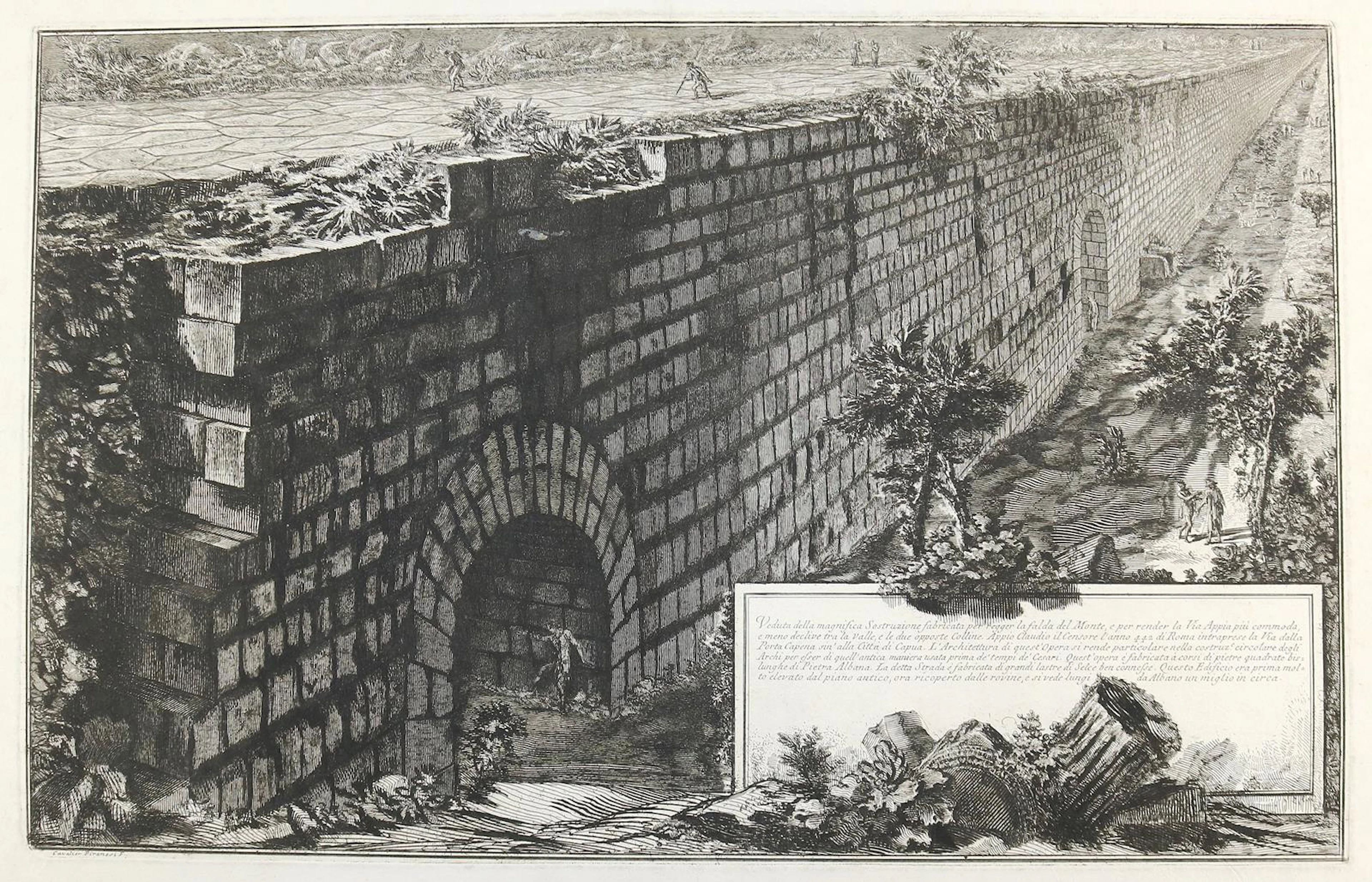 Piranesi, Giovanni Battista (1720 Mogliani - Rom 1778). Veduta della