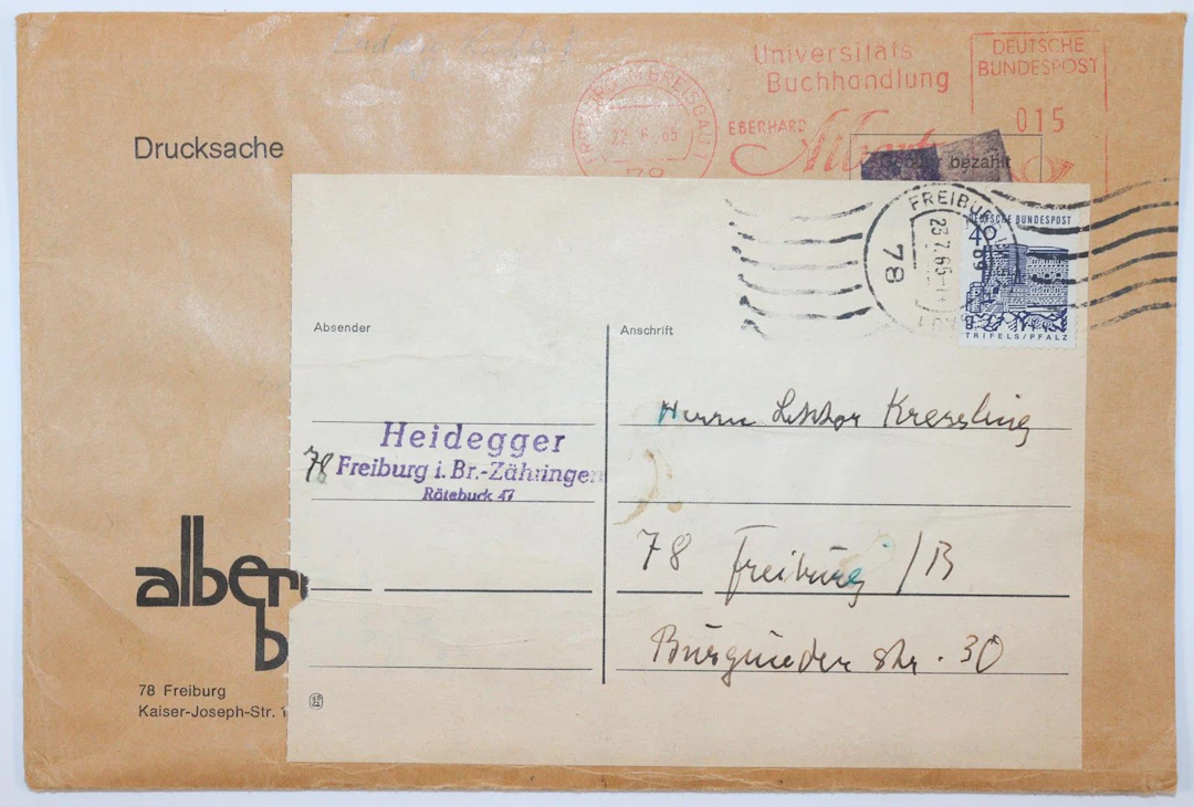 Heidegger, Martin (1889 Meßkirch - Freiburg 1976) deutscher Philosoph.