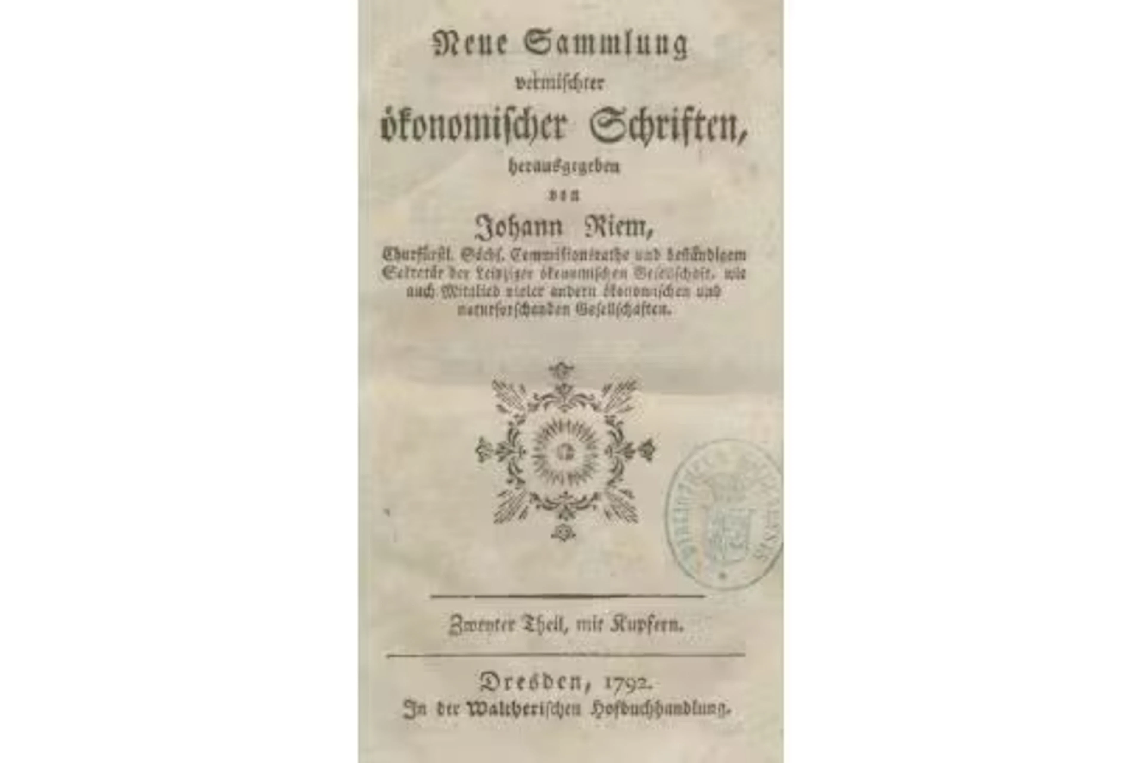 Neue Sammlung vermischter ökonomischer Schriften.