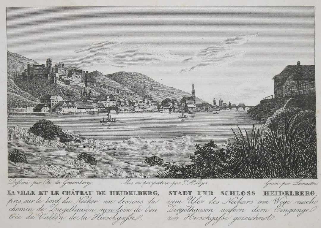 Graimberg,K.v. "Sammlung Heidelberg Ansichten" (Rückentitel). Album