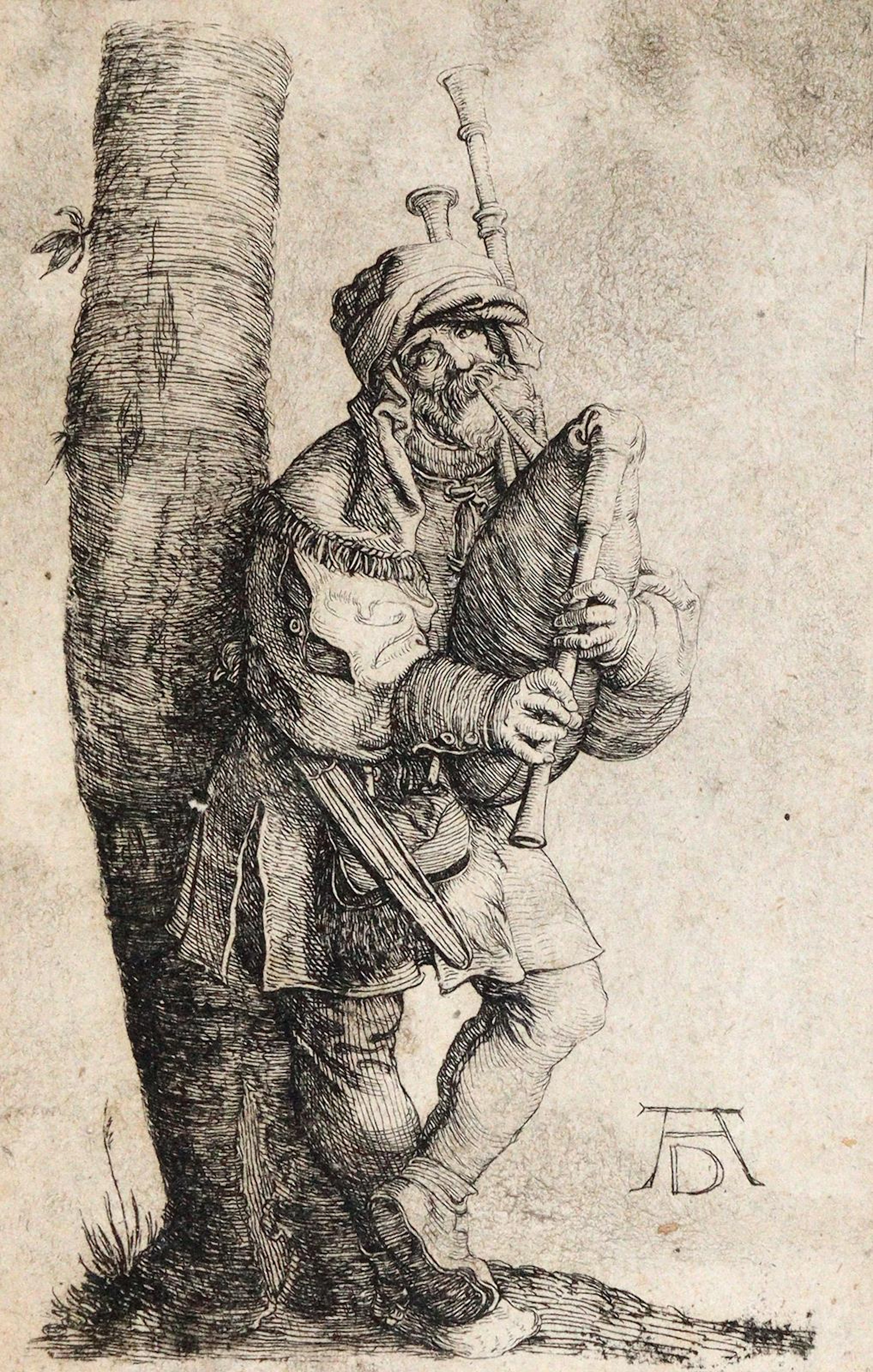 Dürer, Albrecht (1471 Nürnberg 1528) Kopie nach. Der Dudelsackpfeifer.