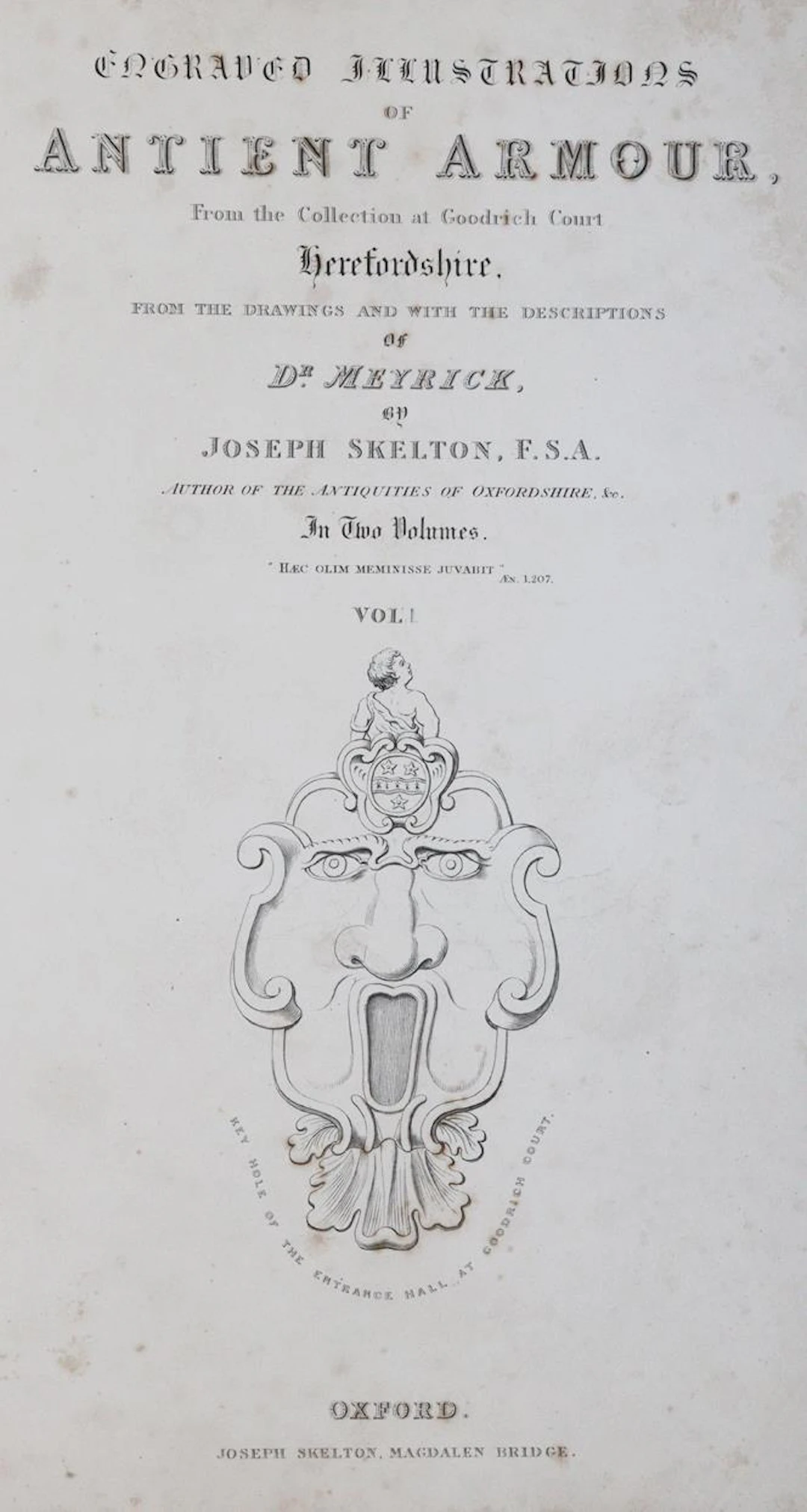 Skelton,J. Engraved illustrations of antient arms and armour