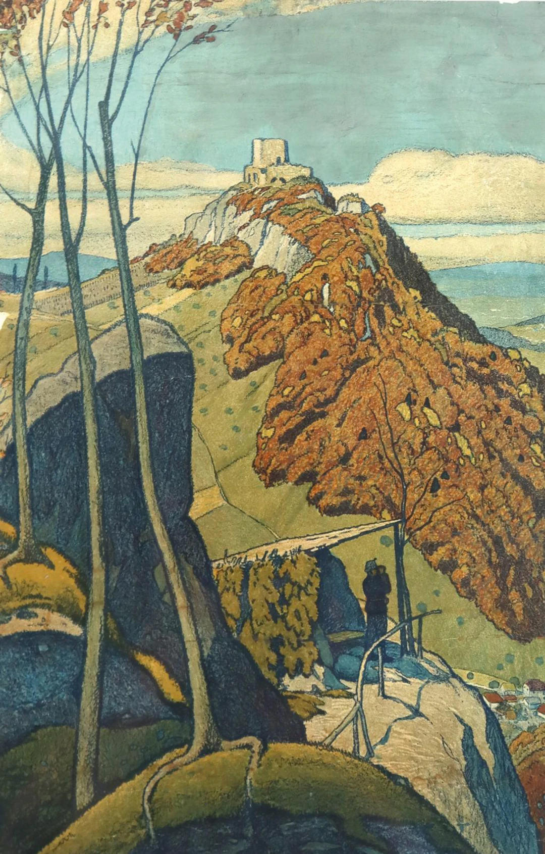 Moos, Carl Franz Landskron. eobachtsposten auf dem Chöpfli während