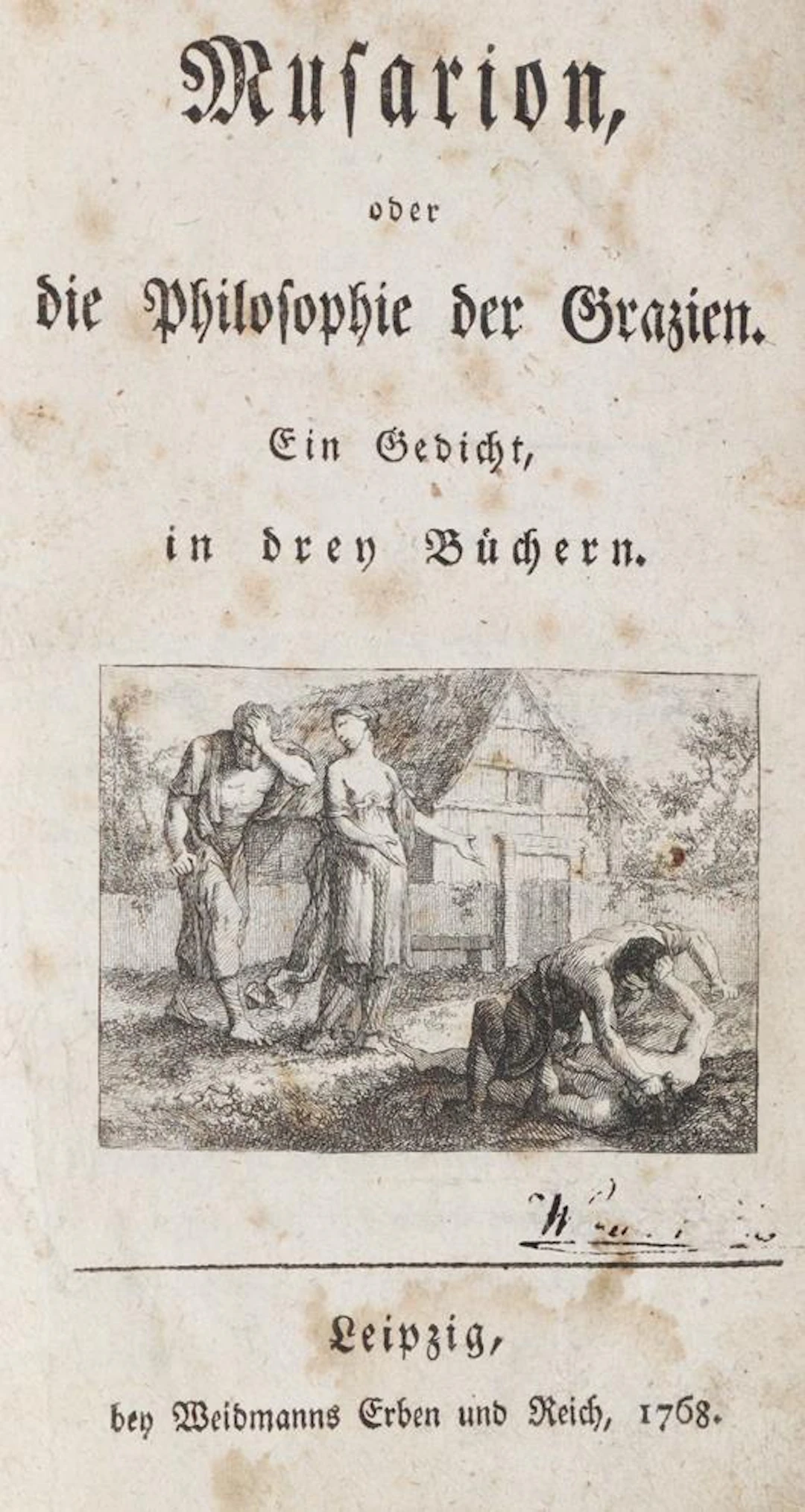 (Wieland,C.M.). Idris. Ein heroisch-comisches Gedicht. Fünf Gesänge. Lpz.