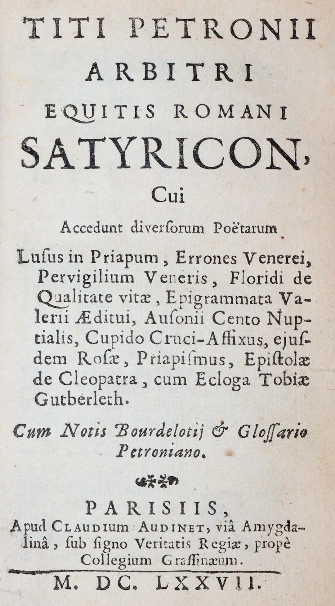 Petronius Arbiter,T. Satyricon