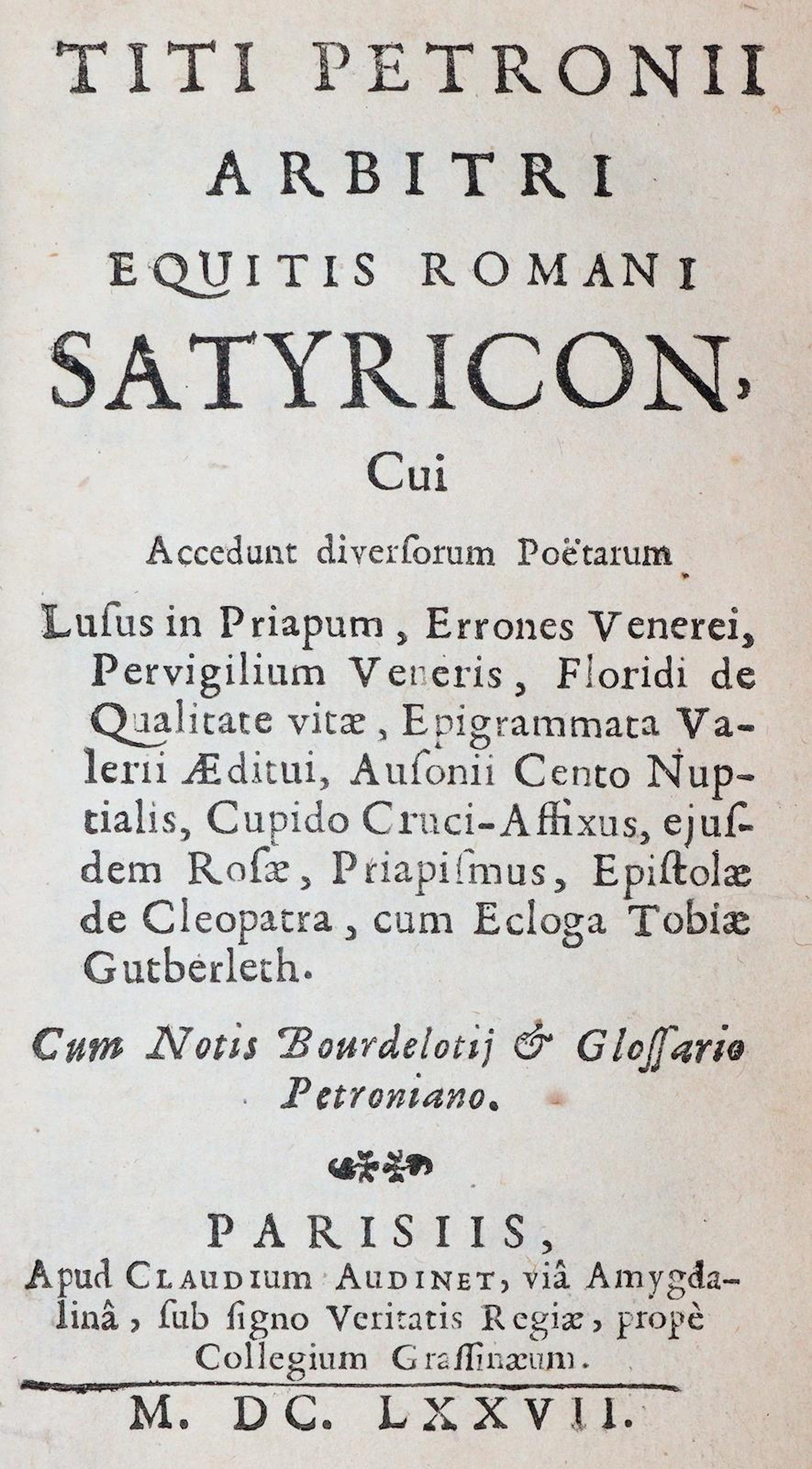 Petronius Arbiter,T. Satyricon