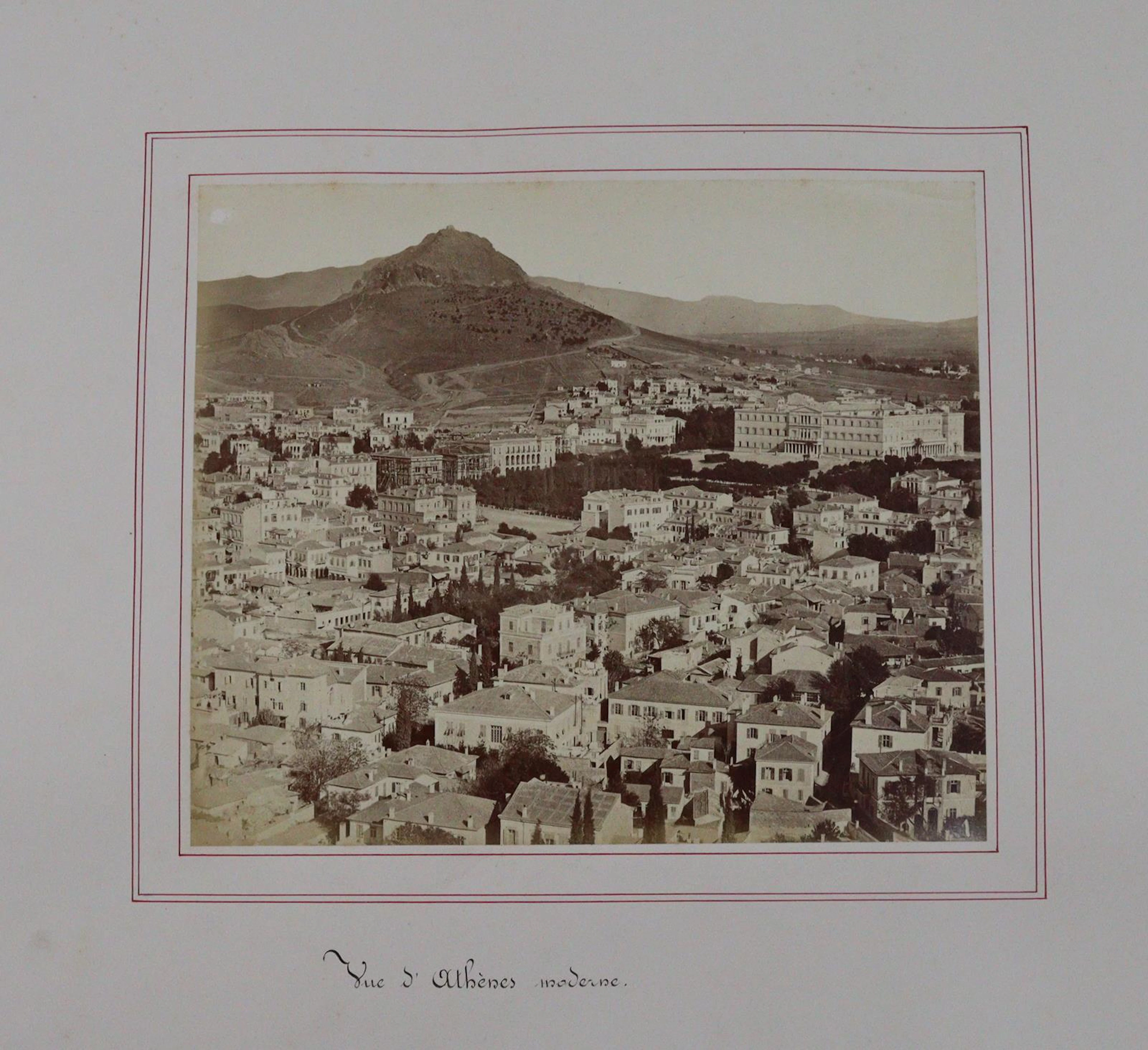 Souveniers de Voyages (Deckeltitel). Album mit 71 Photographien um 1870