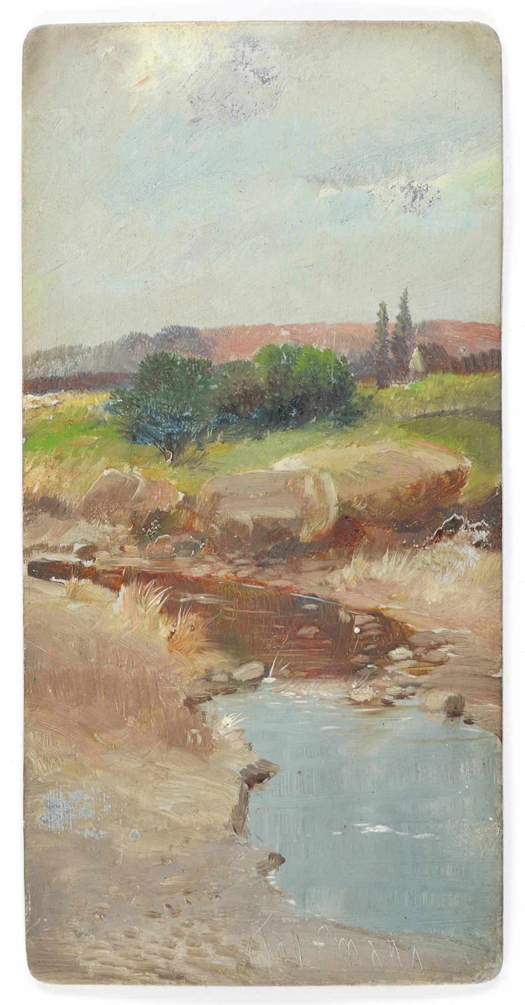 Kaufmann, Adolf (1848 Neplachovice - Wien 1916). Kleiner Bachlauf.
