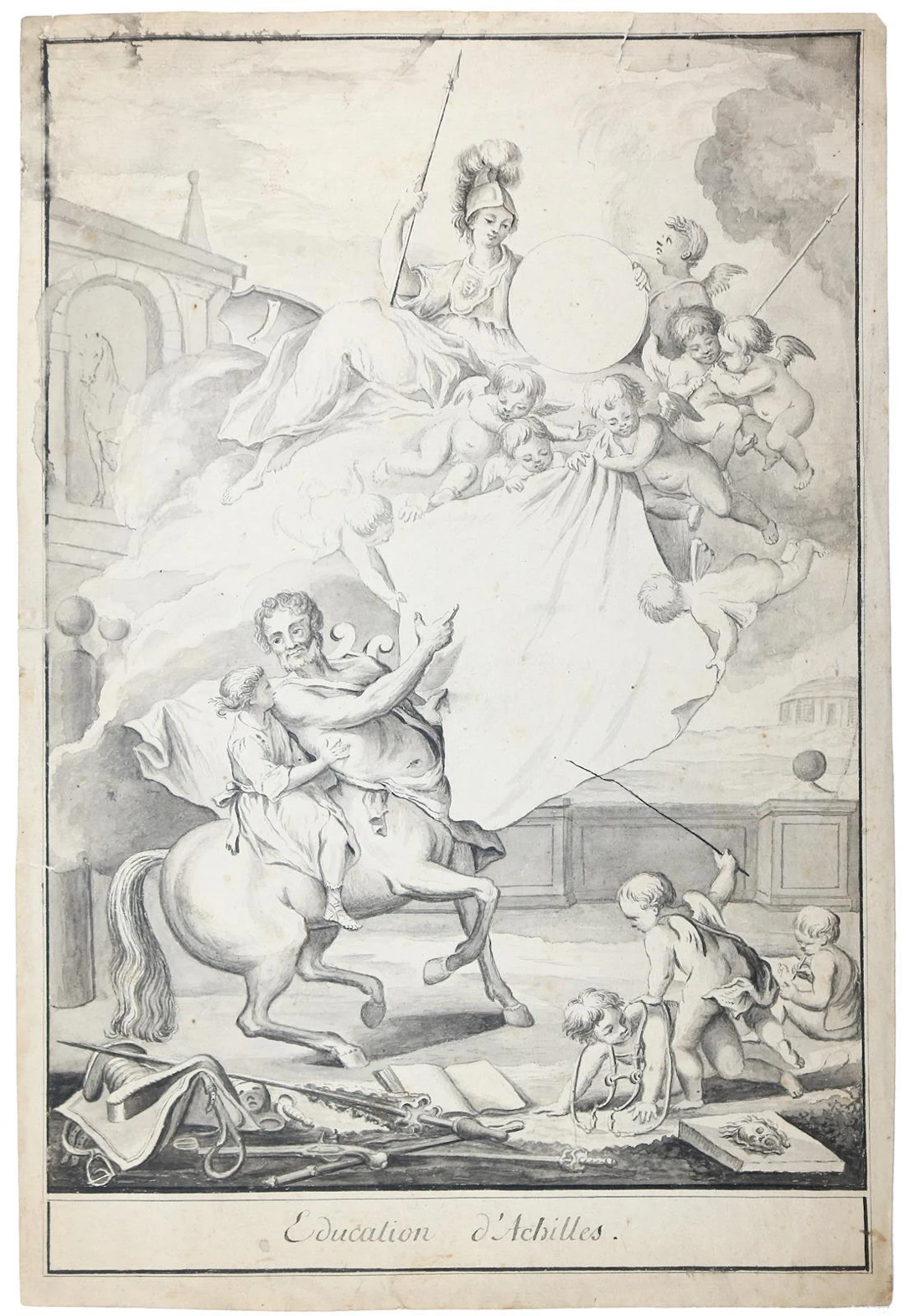 Cars, Laurent (1699 Lyon - Paris 1771) nach. Education d'Achilles.