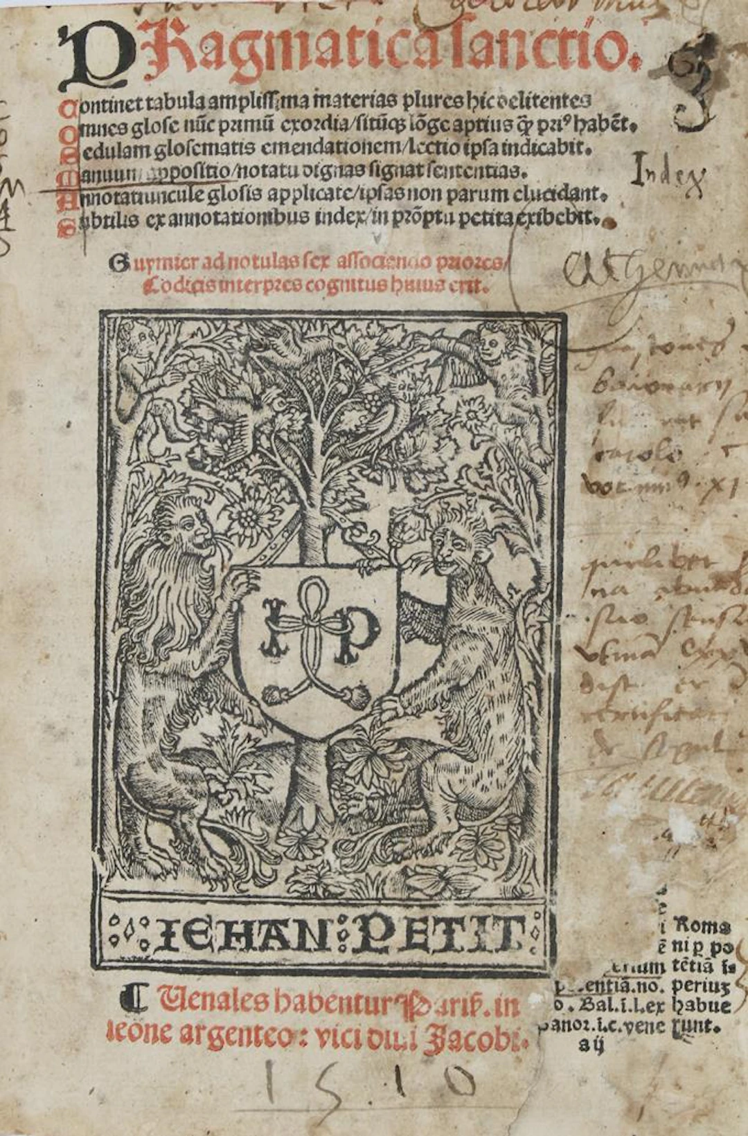 Pragmatica sanctio. Continet tabula amplissima materias plures hic