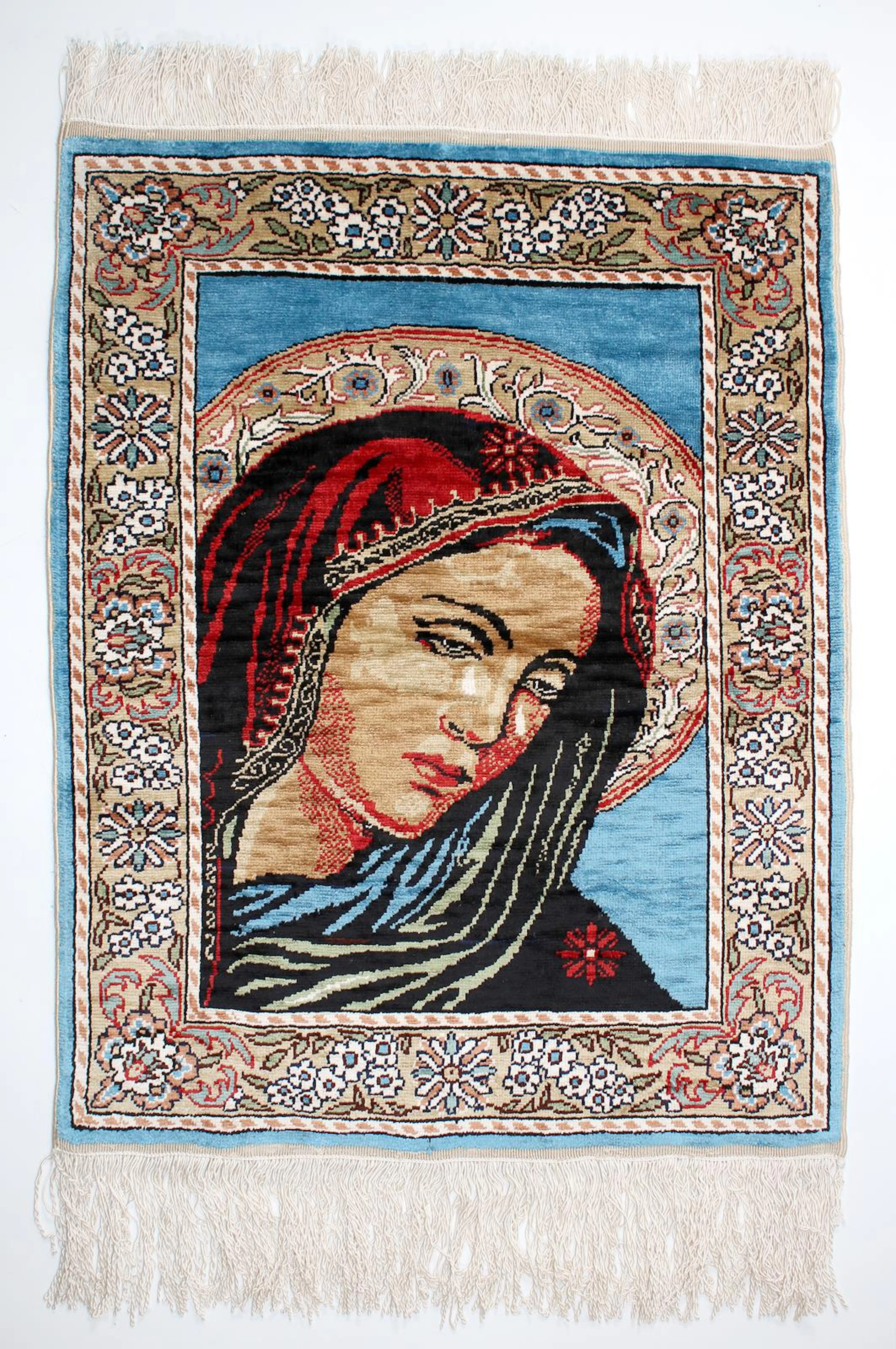 Kayseri Bildteppich mit der Mater Dolorosa