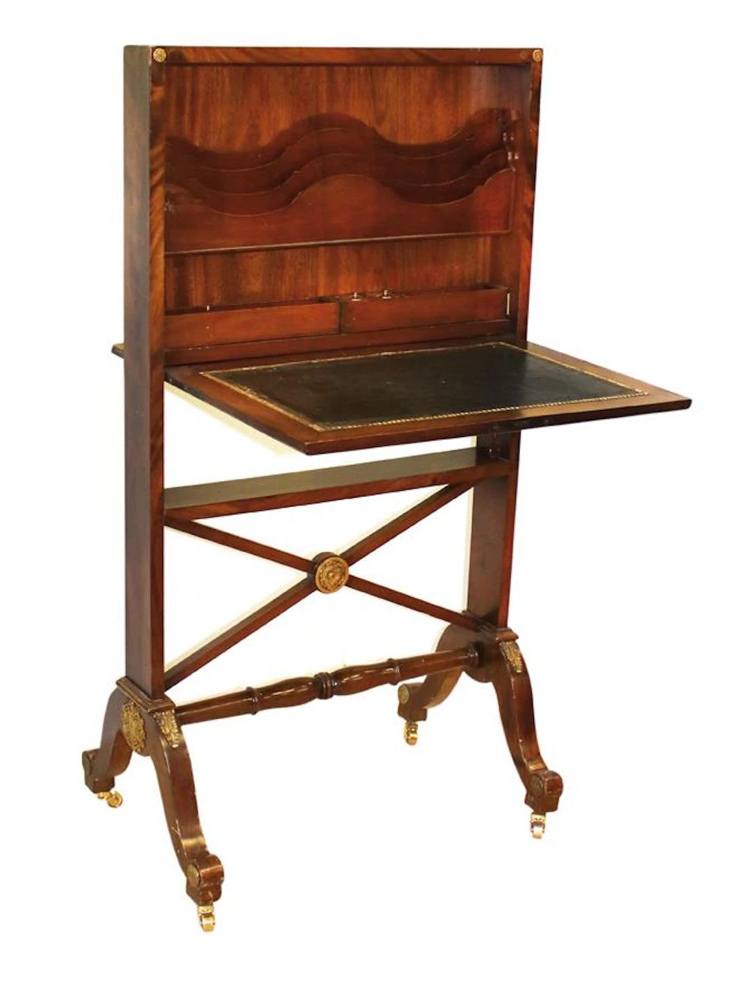 Patentsekretär Norddeutsch um 1820. Prächtiger Sekretär mit klappbaren
