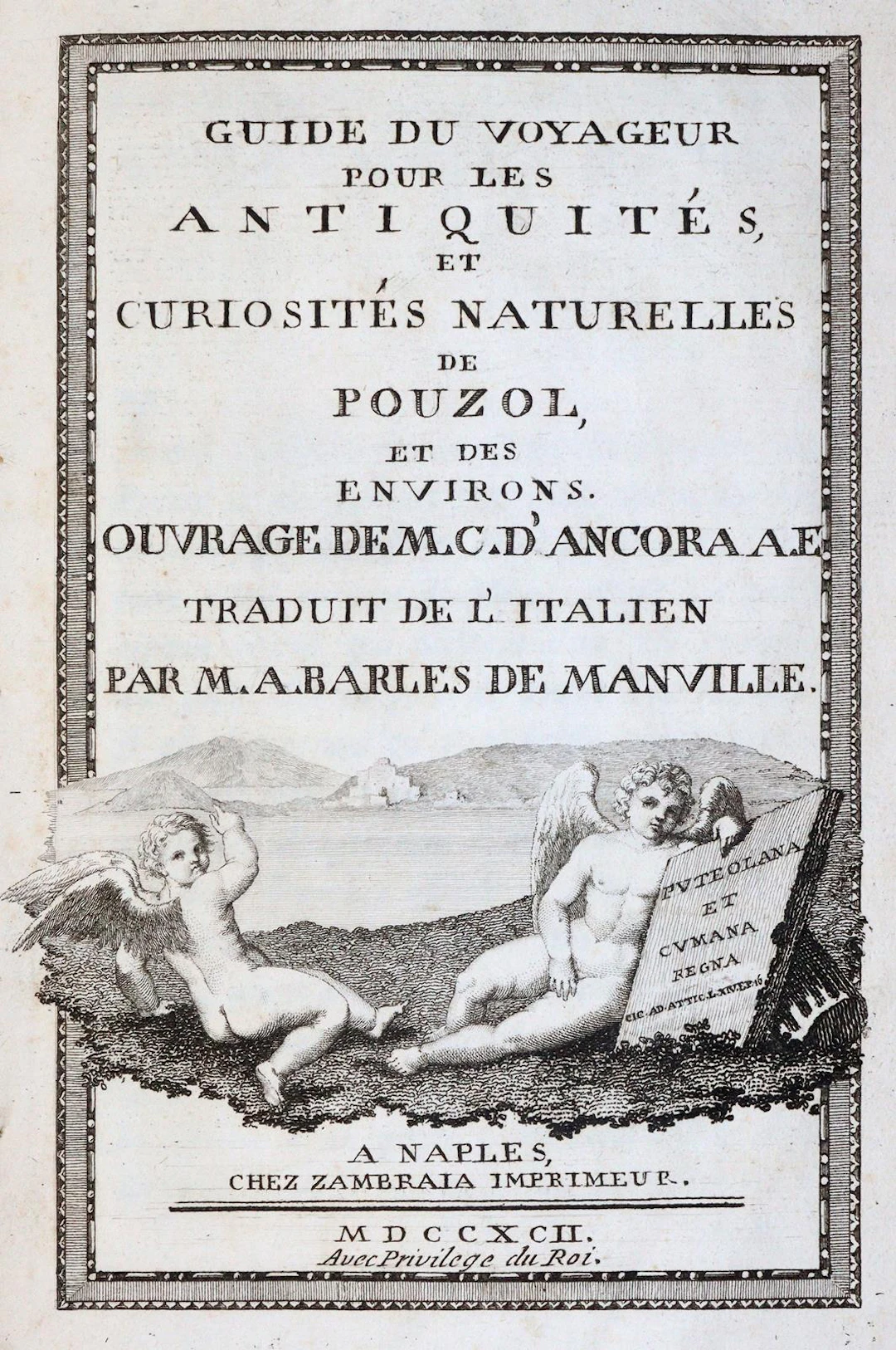 Ancora,G.d'. Guide du voyageur pour les antiquités